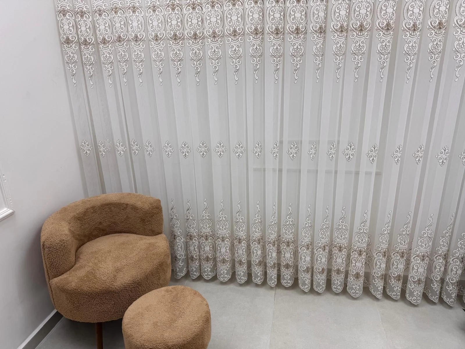 NİVEMESHOME ELLA BİRİNCİ KALİTE 1/3 SIK PİLELİ TÜL PERDE APM