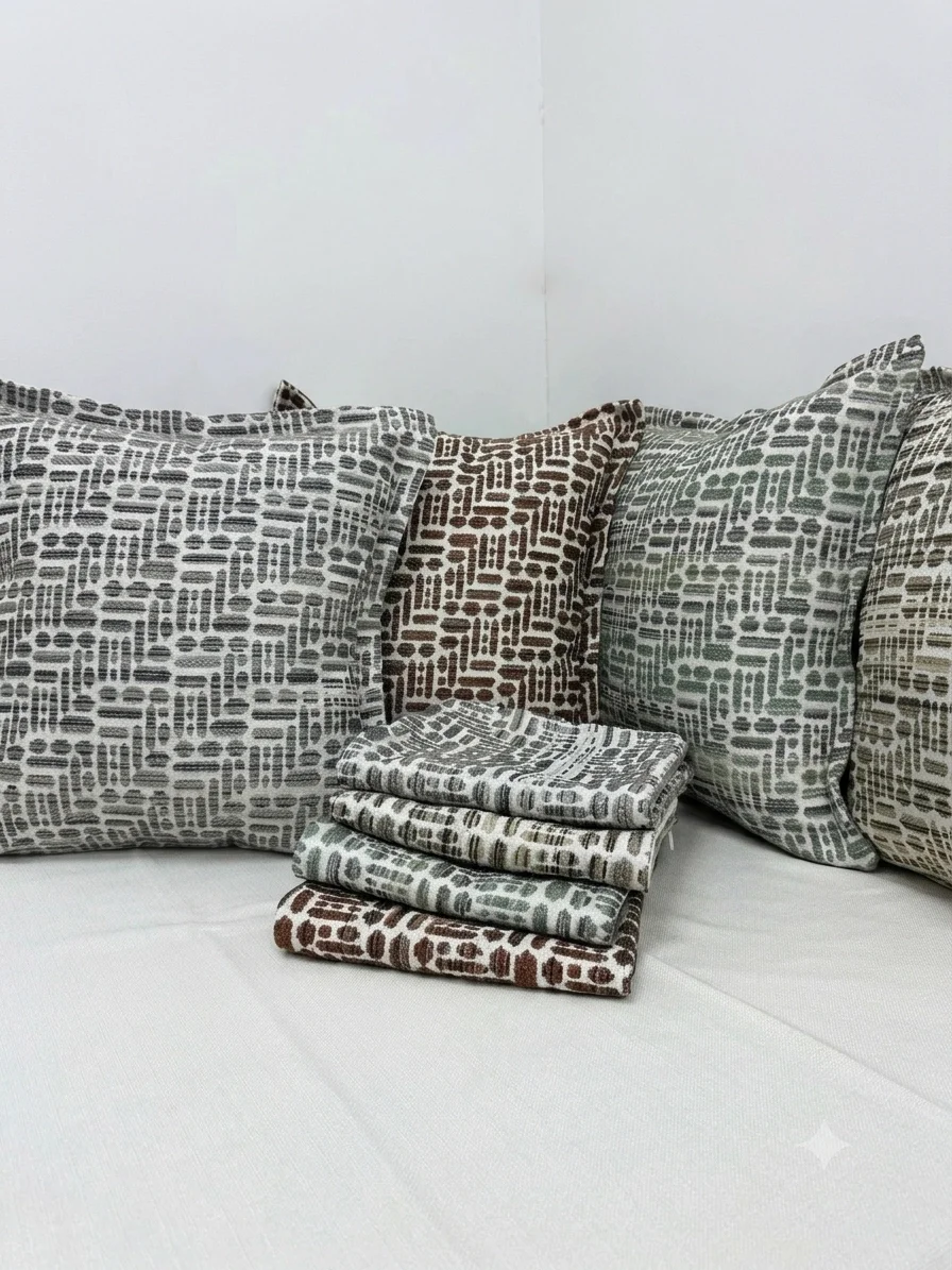 NİVEMESHOME FODERA PER CUSCINO IMBOTTITO IN FIBRA 45X45 LISÀ 02 VERDE