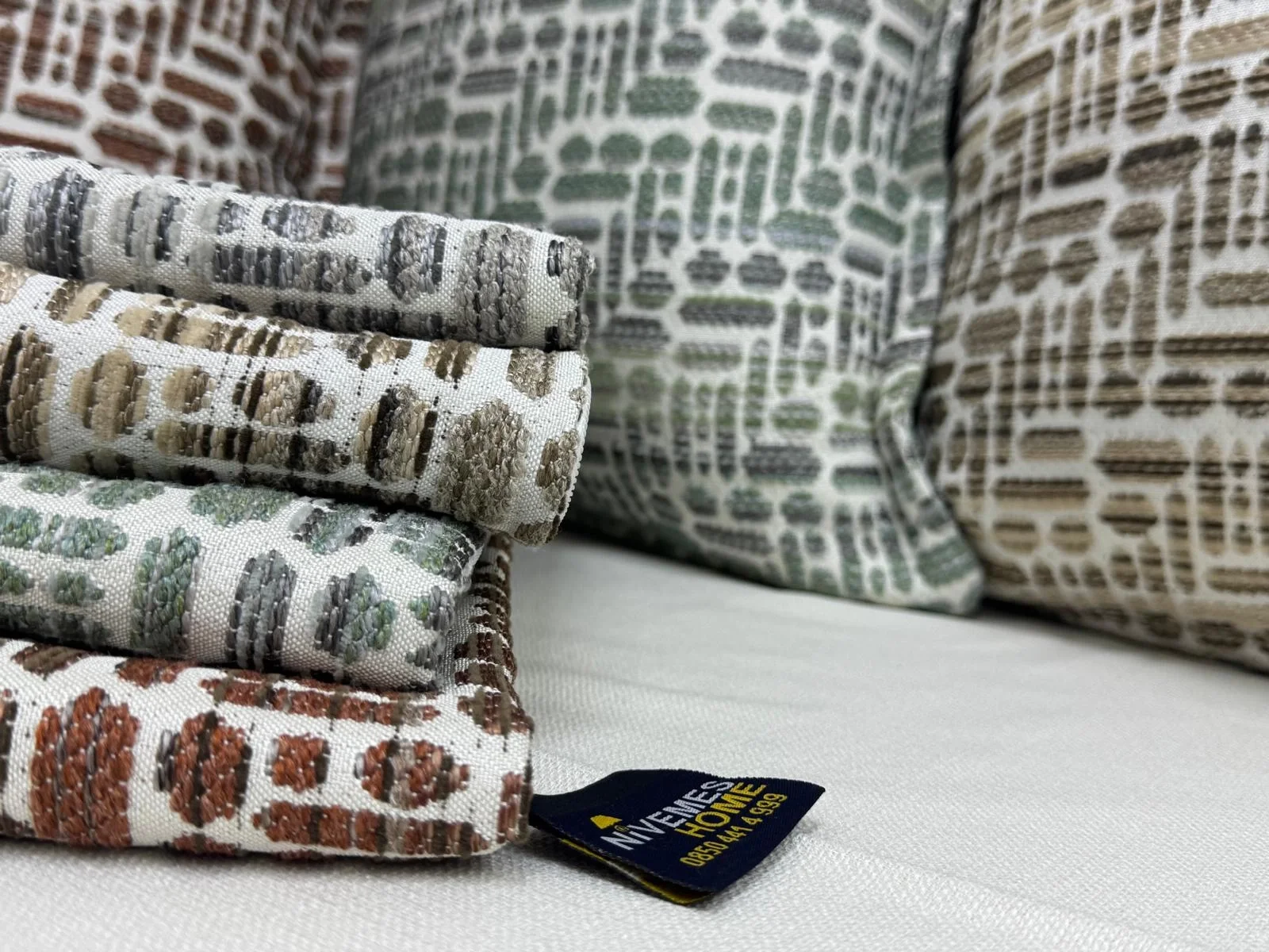 NİVEMESHOME FODERA PER CUSCINO IMBOTTITO IN FIBRA 45X45 LISÀ 02 VERDE
