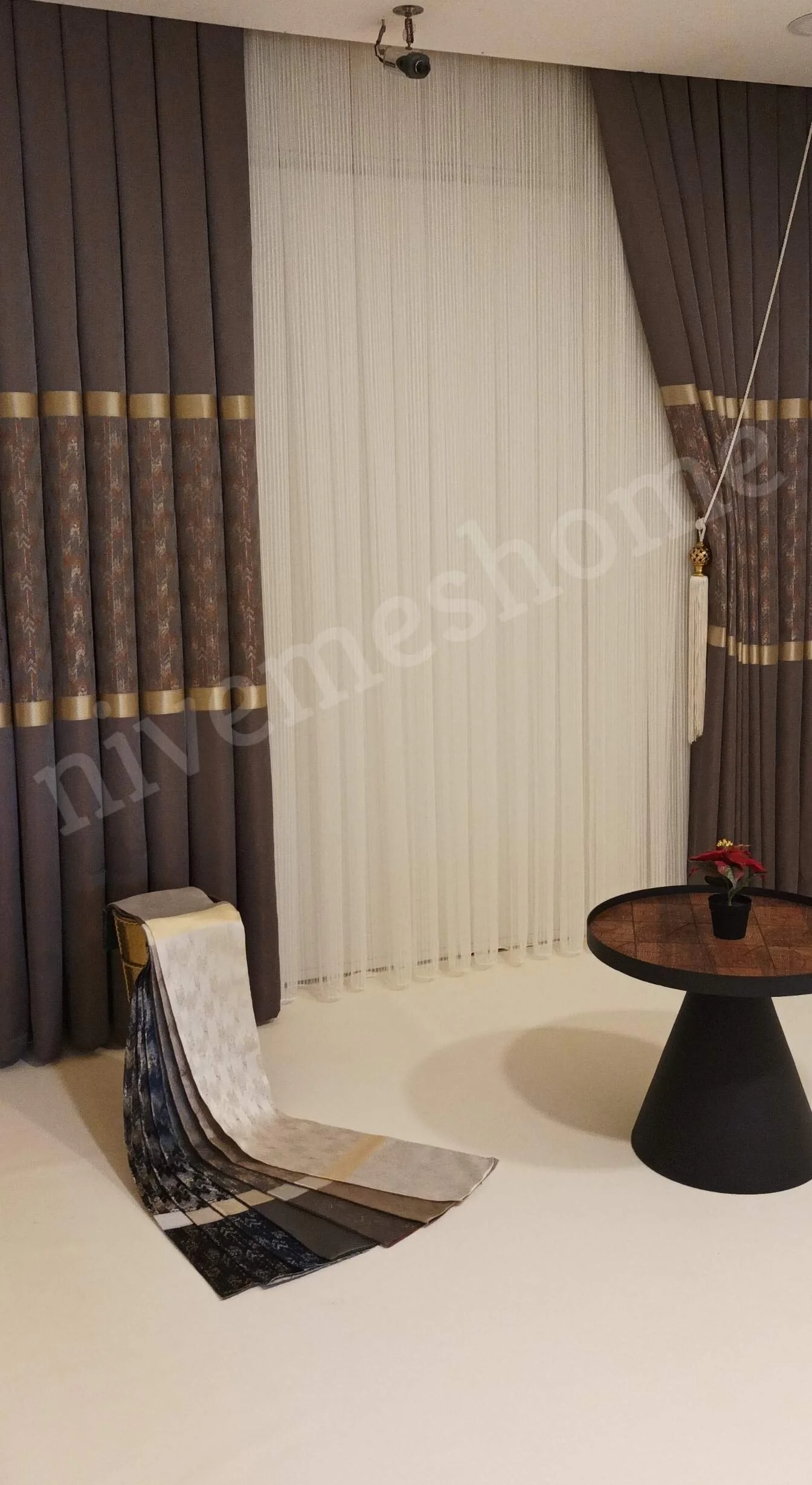 NİVEMESHOME ENOLA CANNELLA ORO 1/3 DENSA PILE TENDA APM