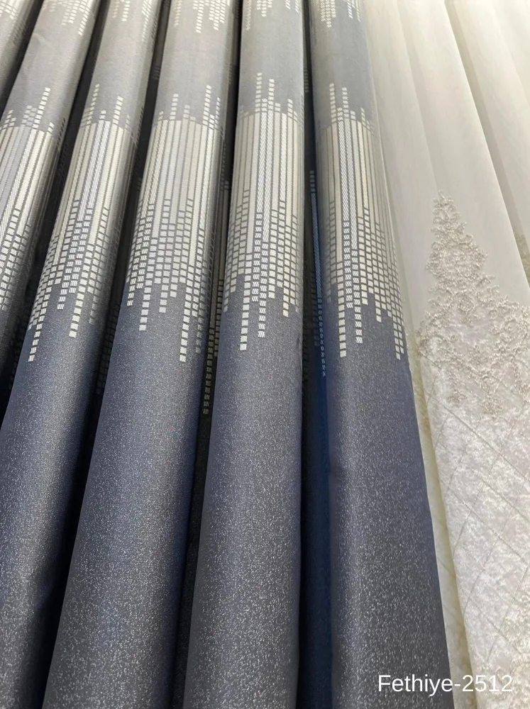NİVEMESHOME FETHİYE 614178 ANTHRACITE V-2512 1/3 DENSE PILE CURTAIN APM
