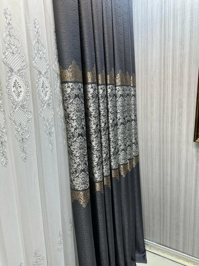 NİVEMESHOME FJ631749 V-2540 ARORA ANTRASİT 1/3 SIK PİLELİ FON PERDE APM