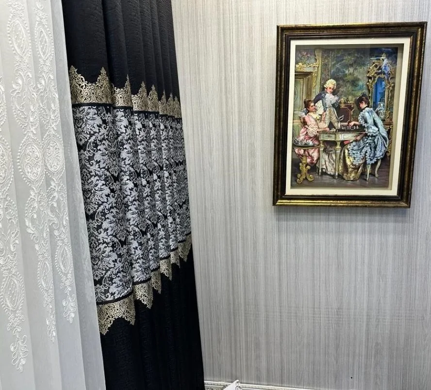 NİVEMESHOME FJ631749 V-924 ARORA SİYAH 1/3 SIK PİLELİ FON PERDE APM