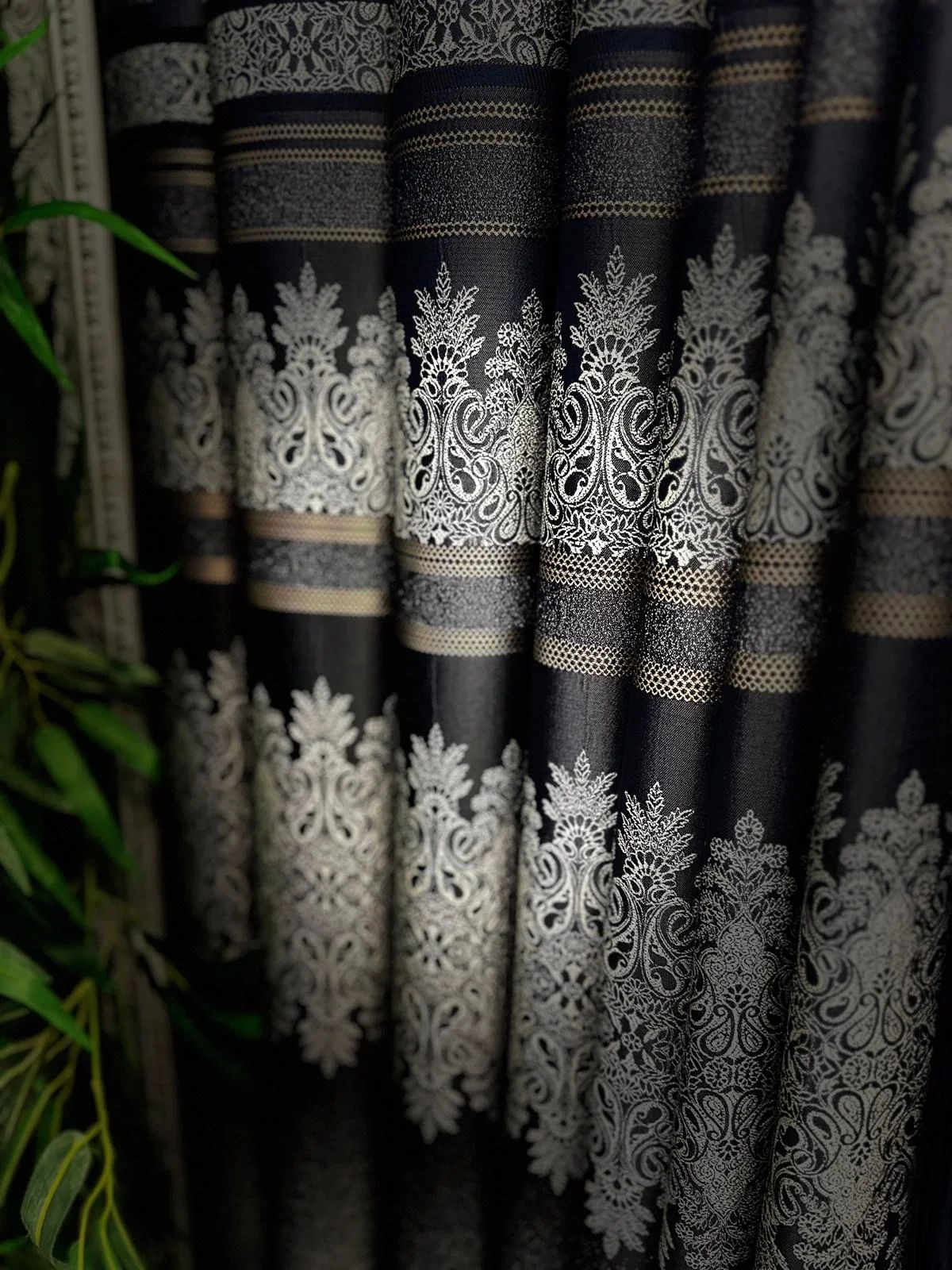 NİVEMESHOME FT632255 V-530 ANTAKYA NAVY BLUE 1/3 DENSE PLEATED SHEER CURTAIN APM