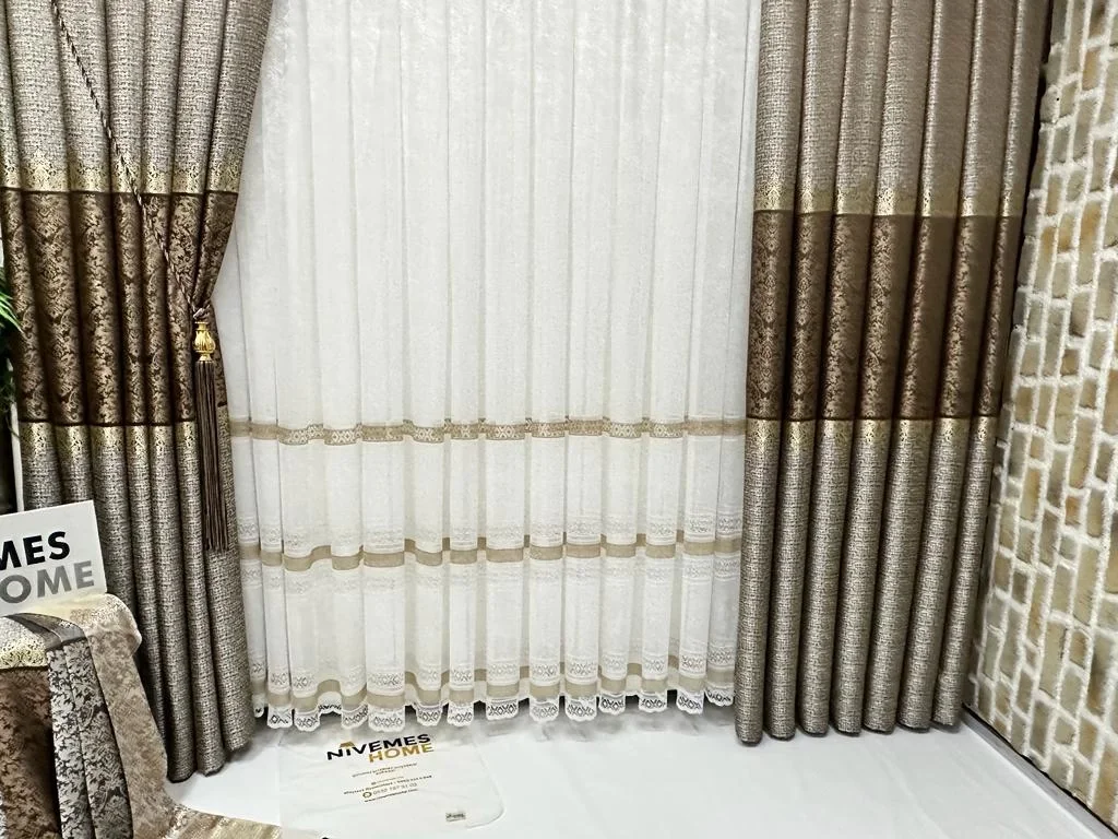 NİVEMESHOME GARDENYA 1/3 SIK PİLELİ TÜL PERDE APM