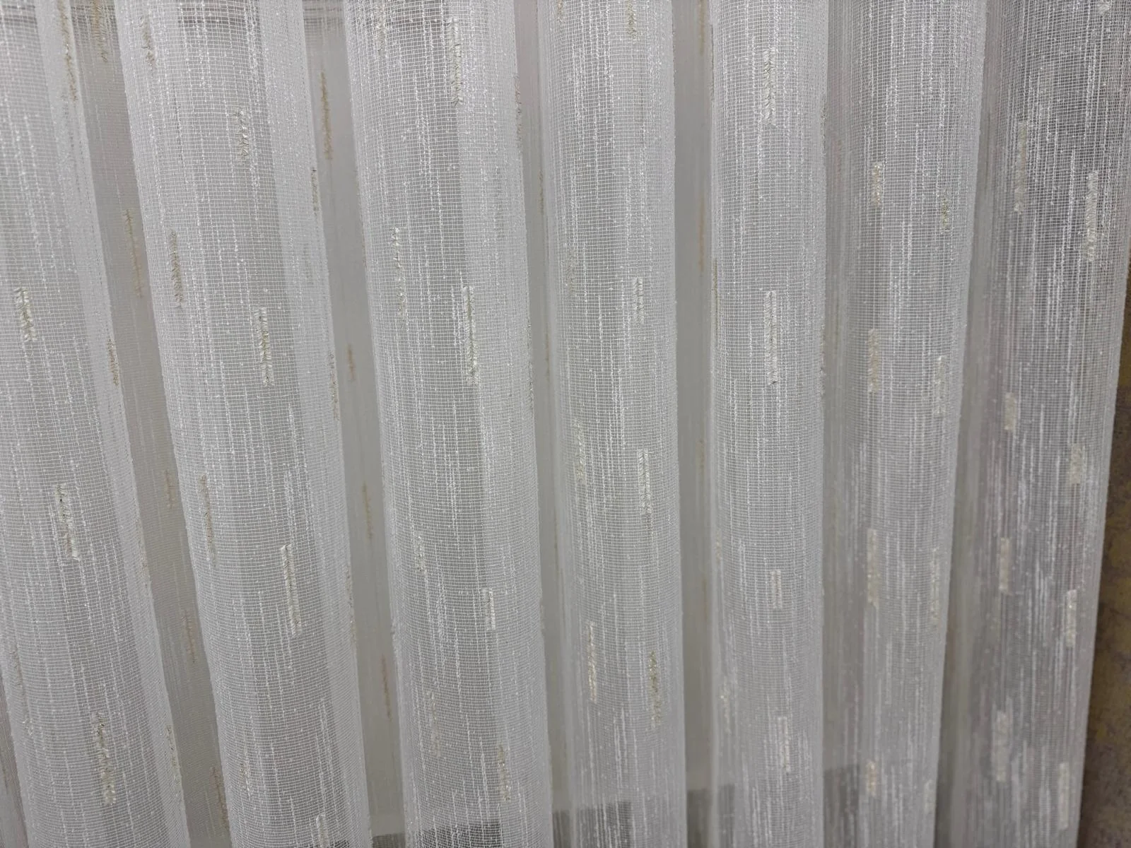 NİVEMESHOME GOLD BEARDED TULLE 1/3 DENSE PILE TULLE CURTAIN APM