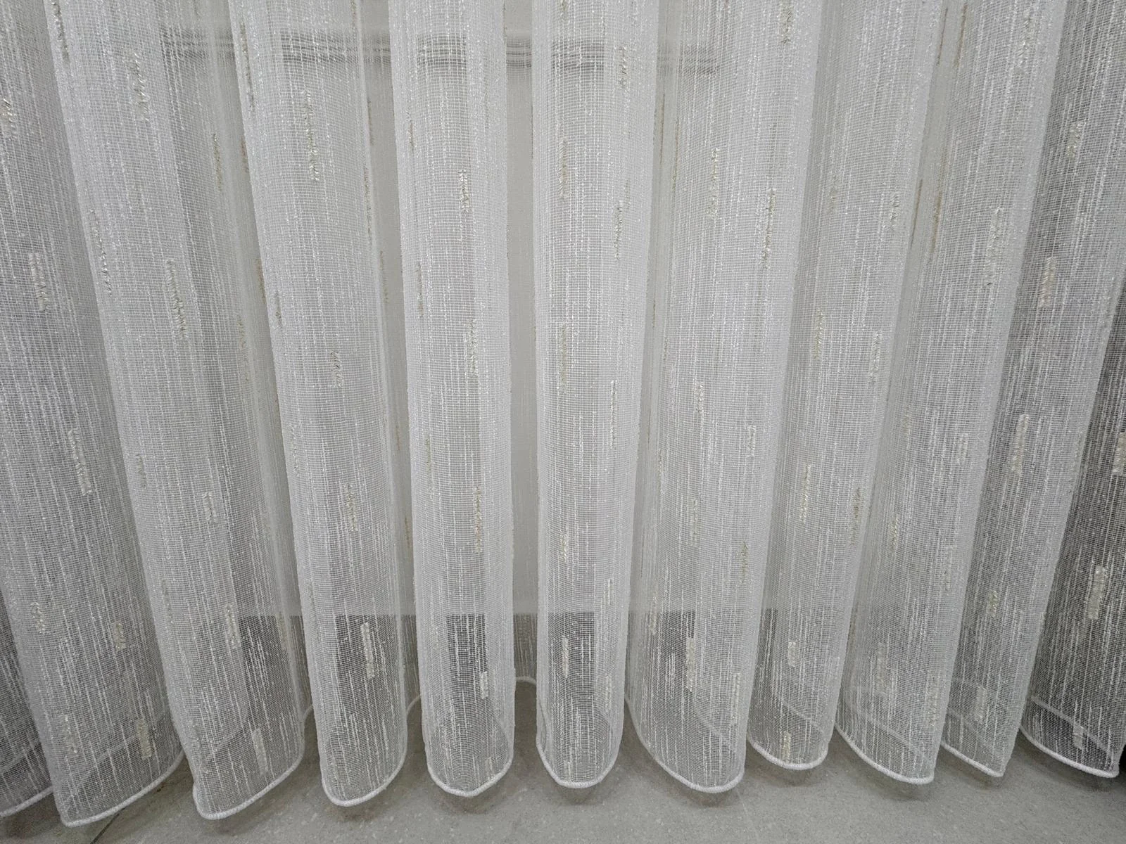 NİVEMESHOME GOLD BEARDED TULLE 1/3 DENSE PILE TULLE CURTAIN APM
