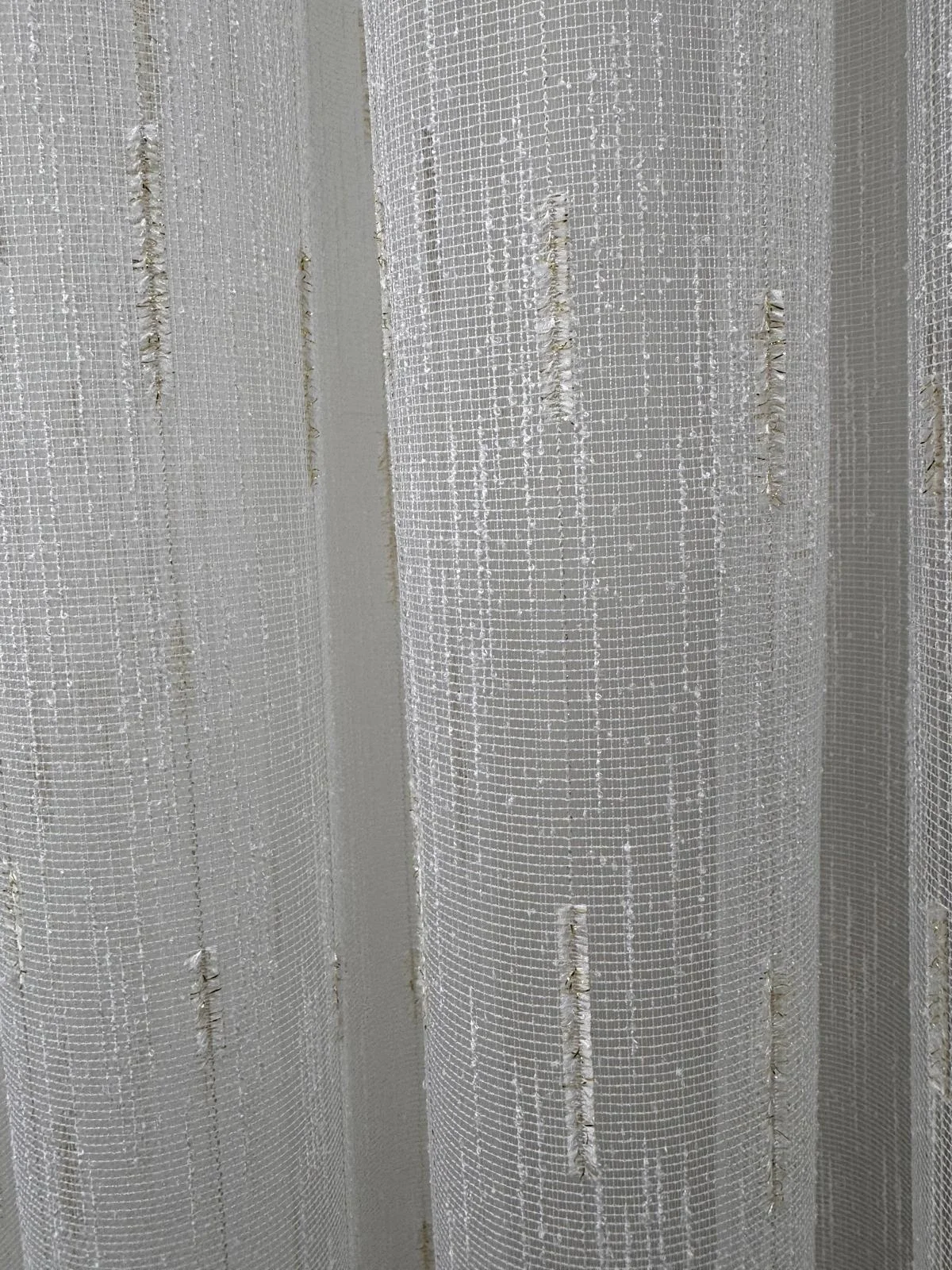 NİVEMESHOME GOLD BEARDED TULLE 1/3 DENSE PILE TULLE CURTAIN APM
