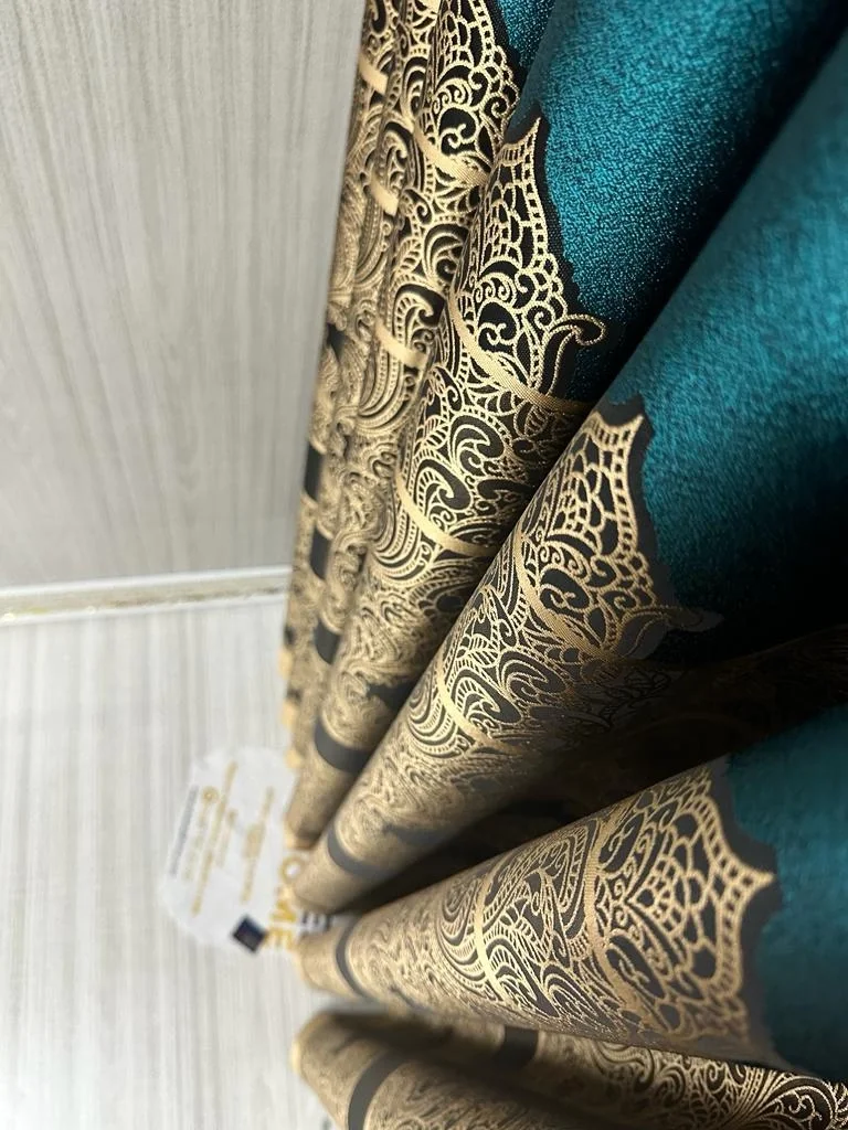 NİVEMESHOME GÖNEN EMERALD GREEN 671539 V-901 1/3 DENSE PILE CURTAIN FABRIC APM