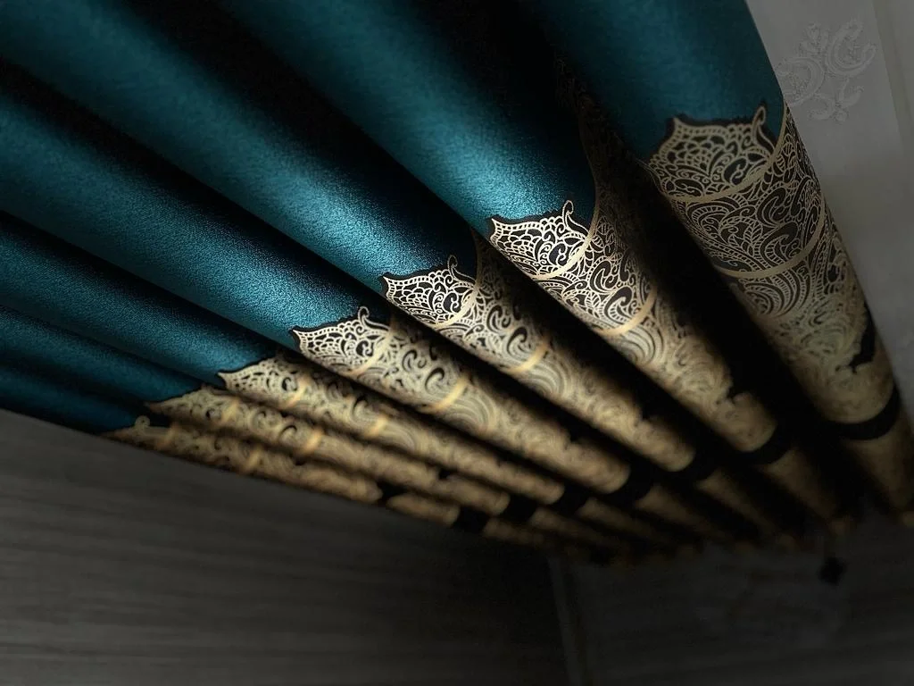 NİVEMESHOME GÖNEN EMERALD GREEN 671539 V-901 1/3 DENSE PILE CURTAIN FABRIC APM