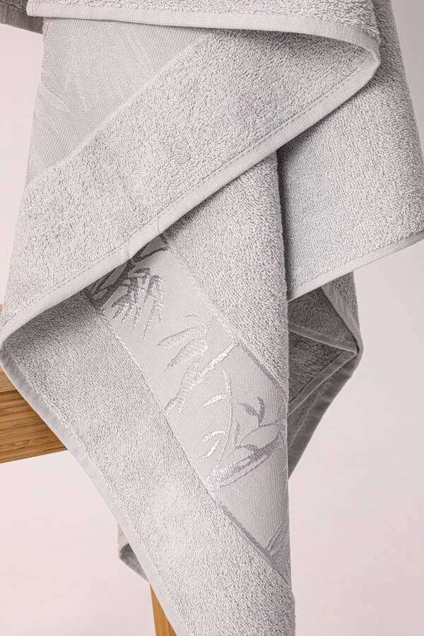 NIVEMESHOME GRAY BAMBOO BATH TOWEL NURPAK