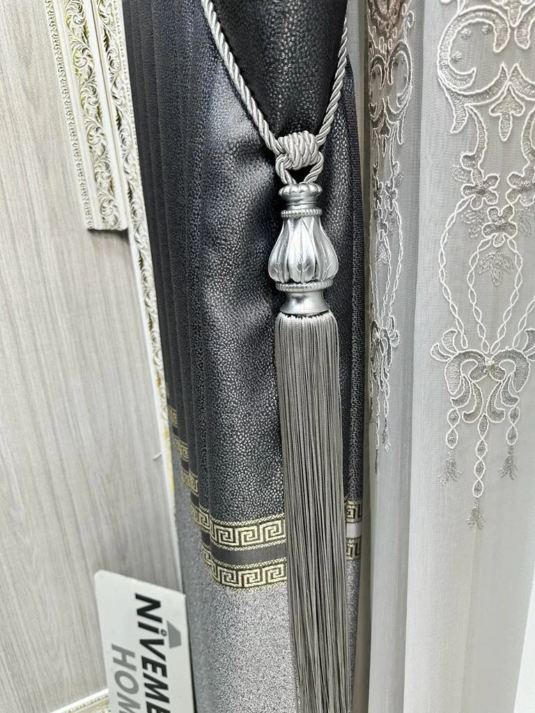 NİVEMESHOME GRAY VALANCE CEILING MOUNTING BRACKET