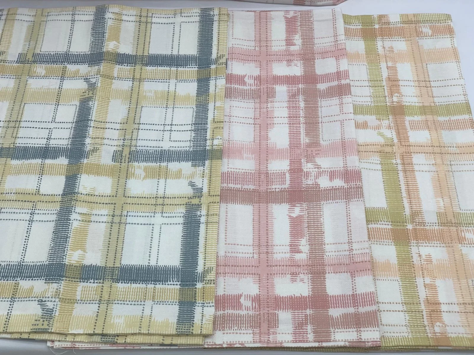 Funda de cojín de cuadros escoceses rosa de NİVEMESHOME, pack de 2 unidades con cierre de 50x70