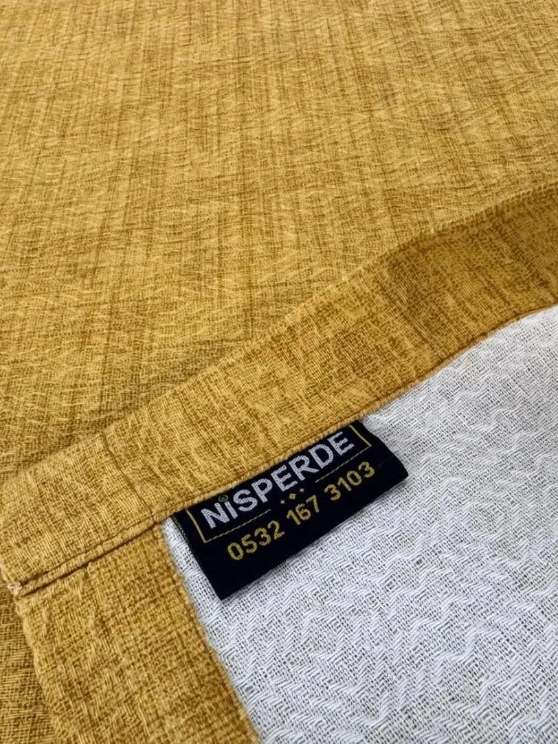 NİVEMESHOME MUSTARD 200X230 SINGLE QUILT COVER DOUBLE PERSON
