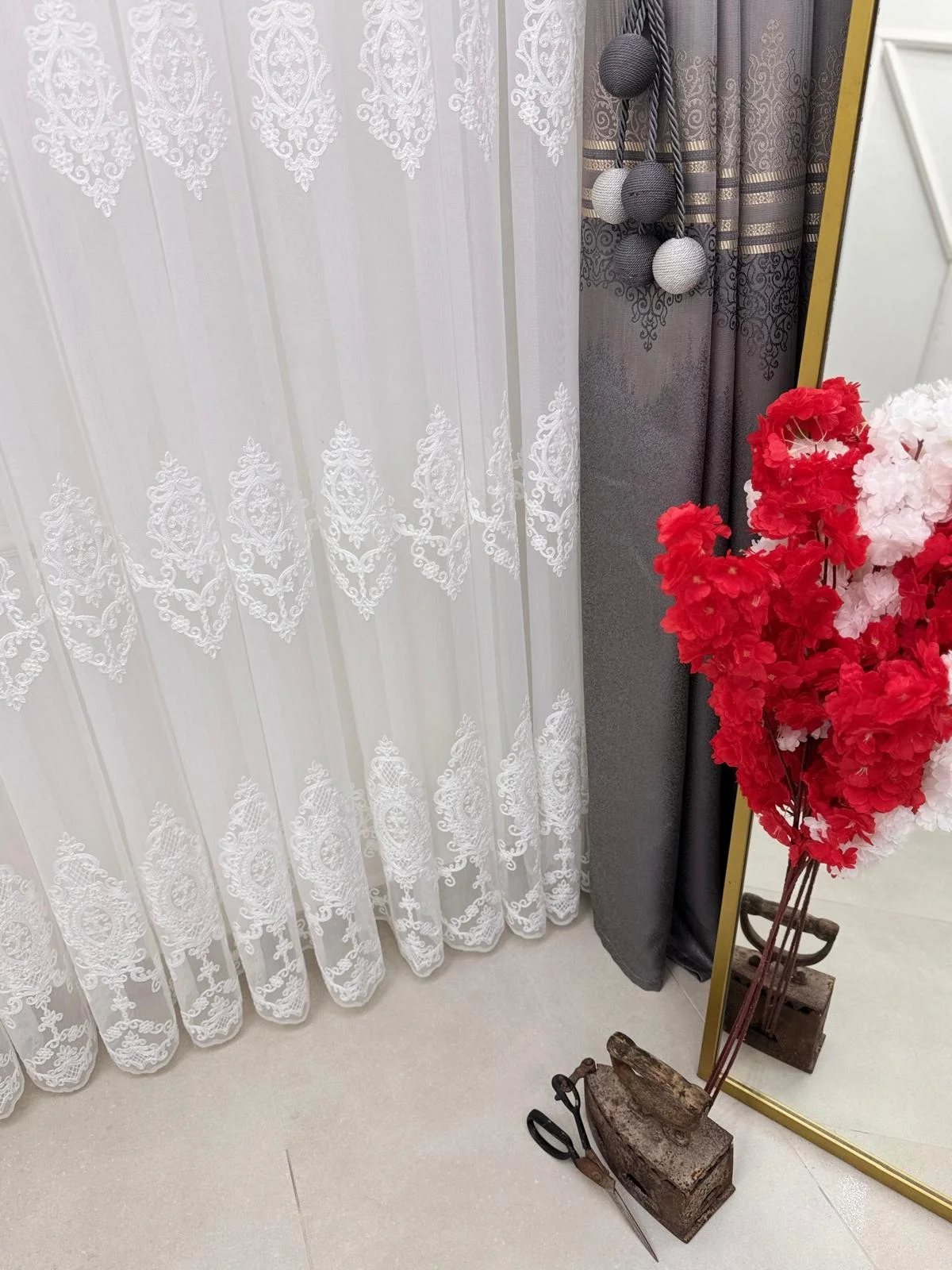 NİVEMESHOME HARE 1/2,5 PİLELİ TÜL PERDE APM