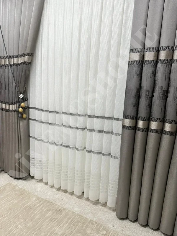 NİVEMESHOME HAYALLİFE ATLAS V-5412 1/3 SIK PİLELİ FON PERDE APM