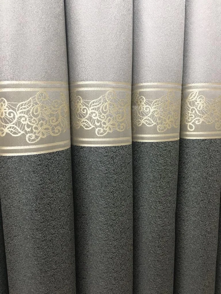 NİVEMESHOME HAYALLİFE GRİ-GOLD V-5401 1/3 SIK KADERLİ ТКАНЕВАЯ ШТОРА
