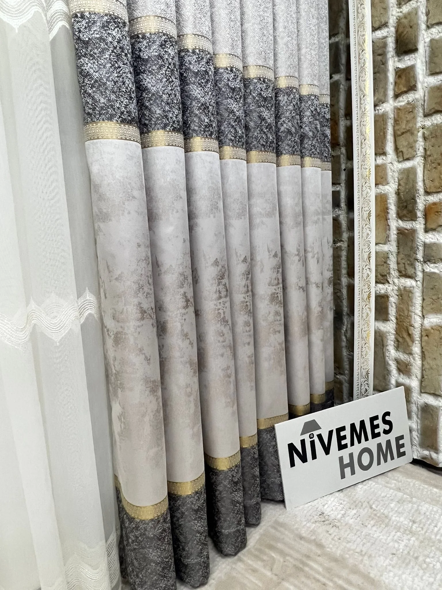 NIVEMESHOME HAYALLIFE PALMIRA V-2002 1/3 ПЛОТНЫЕ ШТОРЫ