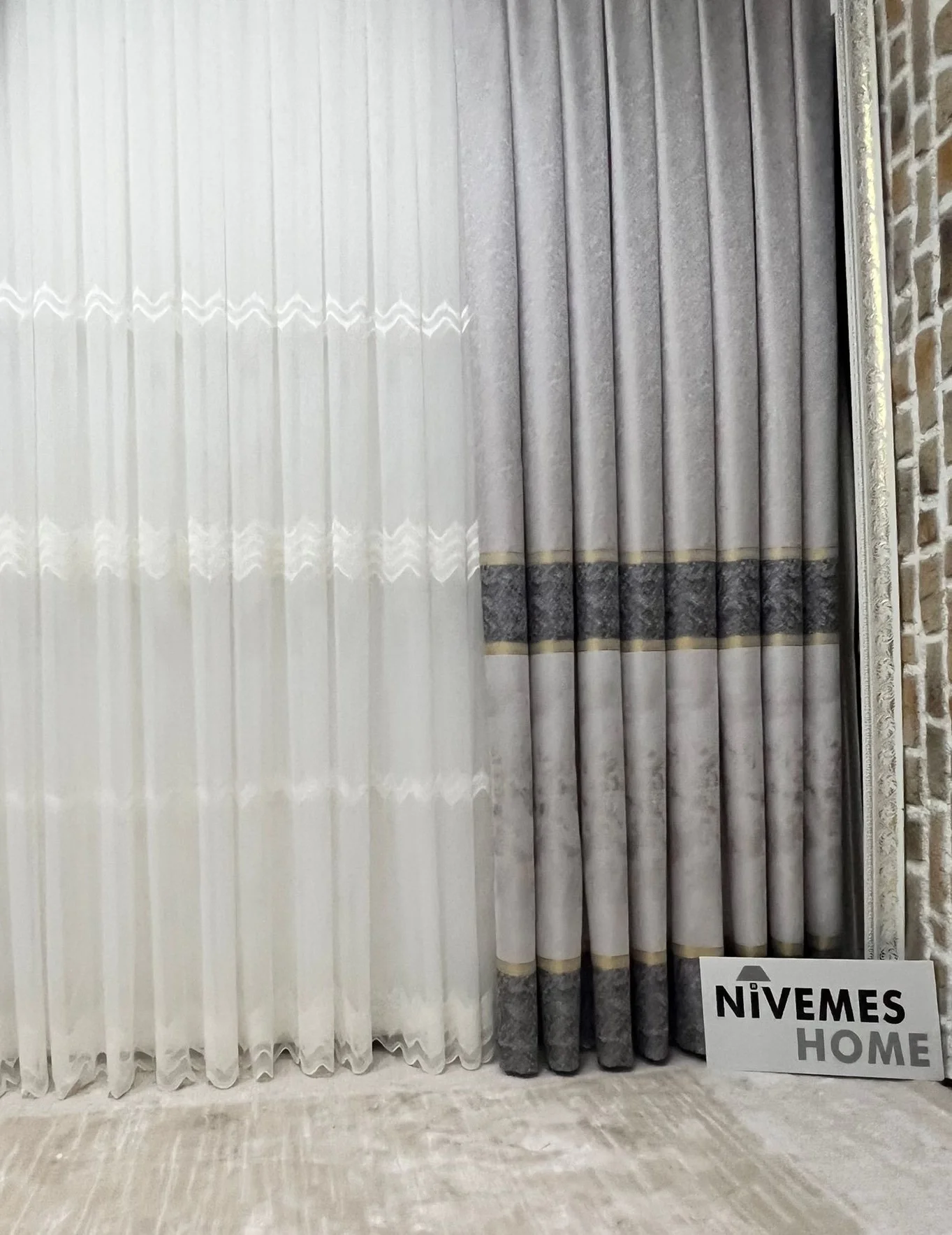 NIVEMESHOME HAYALLIFE PALMIRA V-2002 1/3 ПЛОТНЫЕ ШТОРЫ
