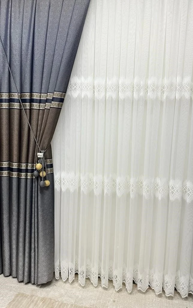 NİVEMESHOME HAYALLİFE PETRA V-2531 1/3 SIK PİLELİ FON PERDE