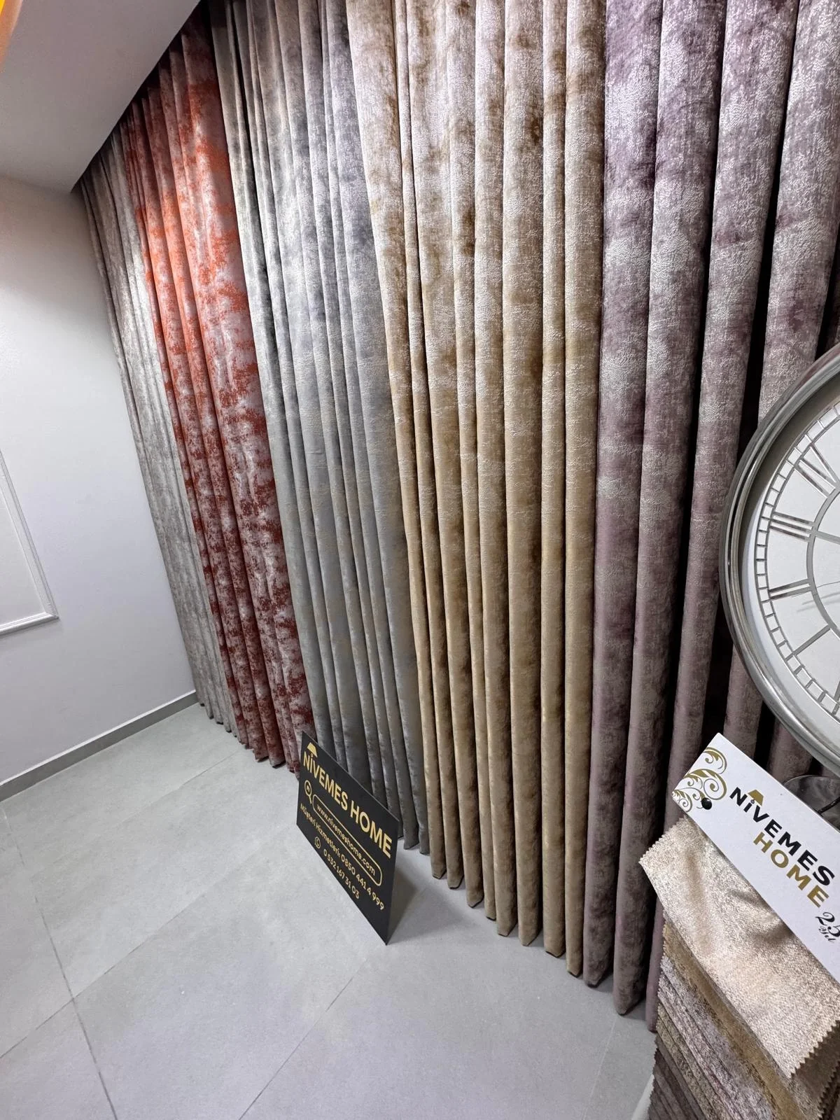 NIVEMESHOME ISTANBUL V-1001 1/3 DENSELY PLEATED CURTAIN FABRIC APM