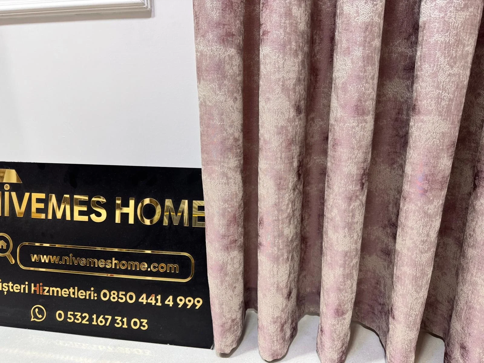 NIVEMESHOME ISTANBUL V-1001 1/3 DENSELY PLEATED CURTAIN FABRIC APM