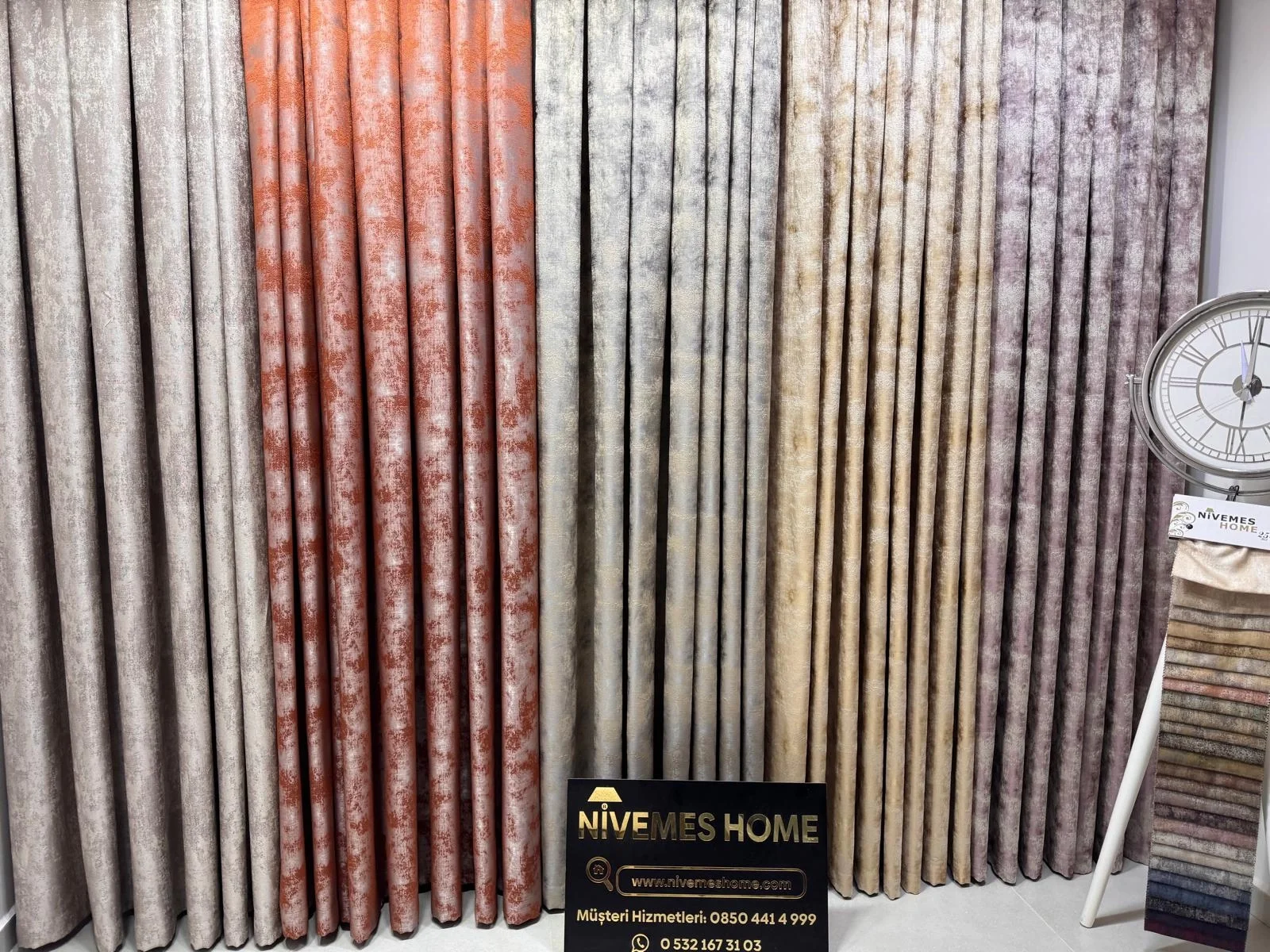 NIVEMESHOME ISTANBUL V-1001 1/3 DENSELY PLEATED CURTAIN FABRIC APM