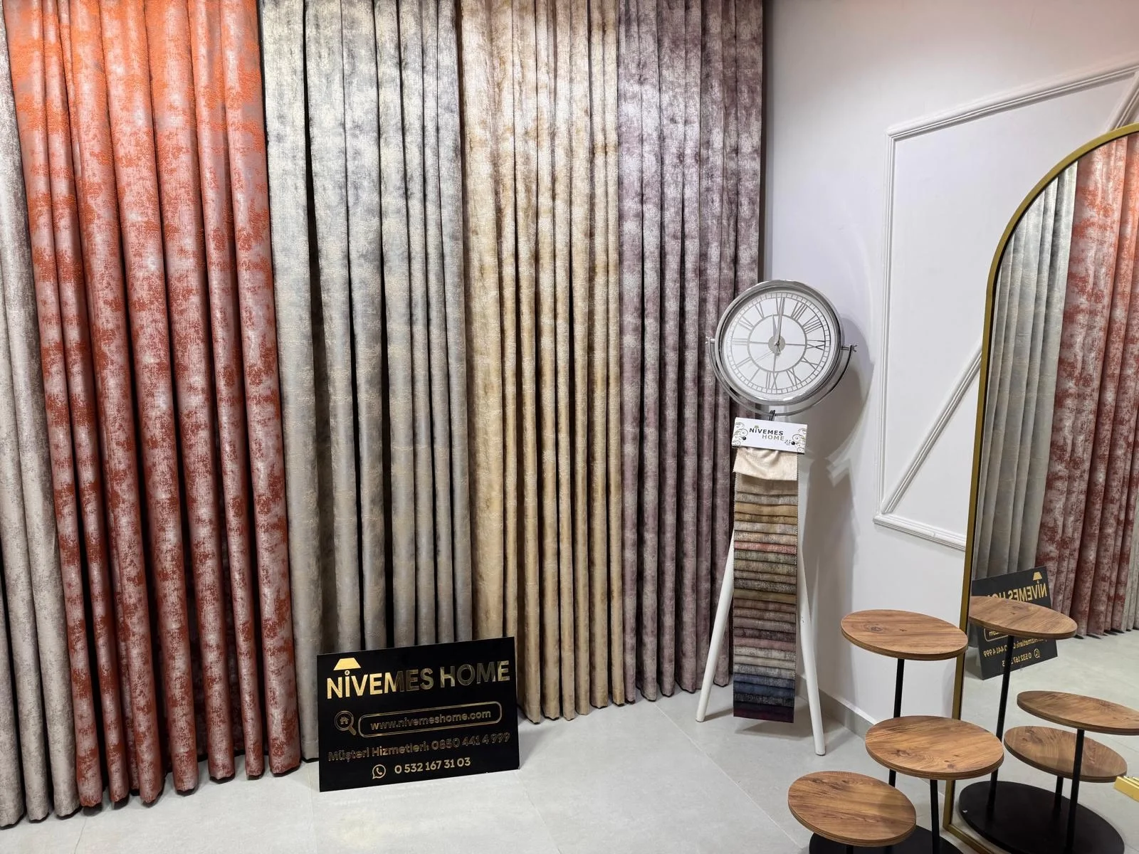 NIVEMESHOME ISTANBUL V-1001 1/3 DENSELY PLEATED CURTAIN FABRIC APM