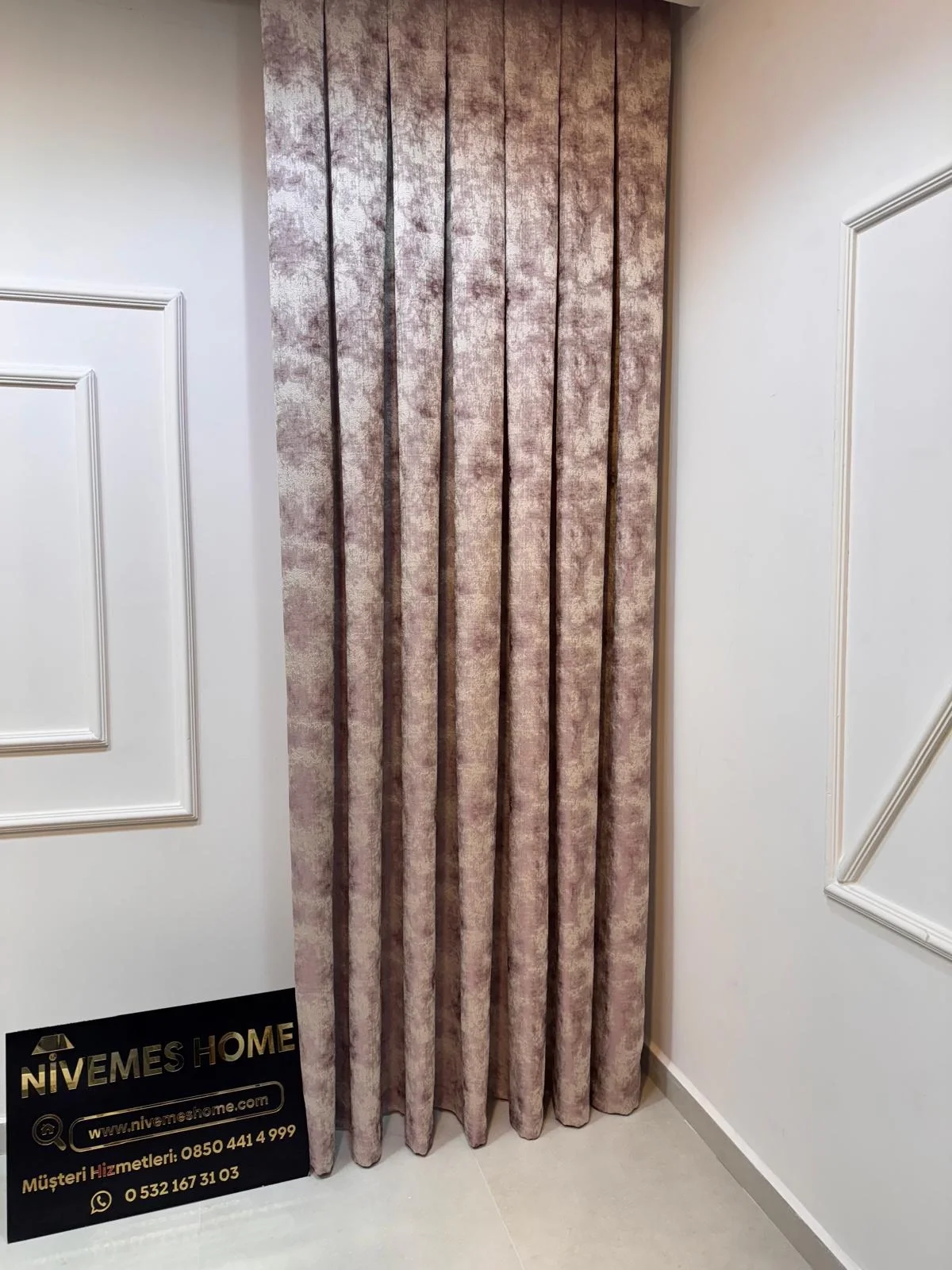NIVEMESHOME ISTANBUL V-1001 1/3 DENSELY PLEATED CURTAIN FABRIC APM