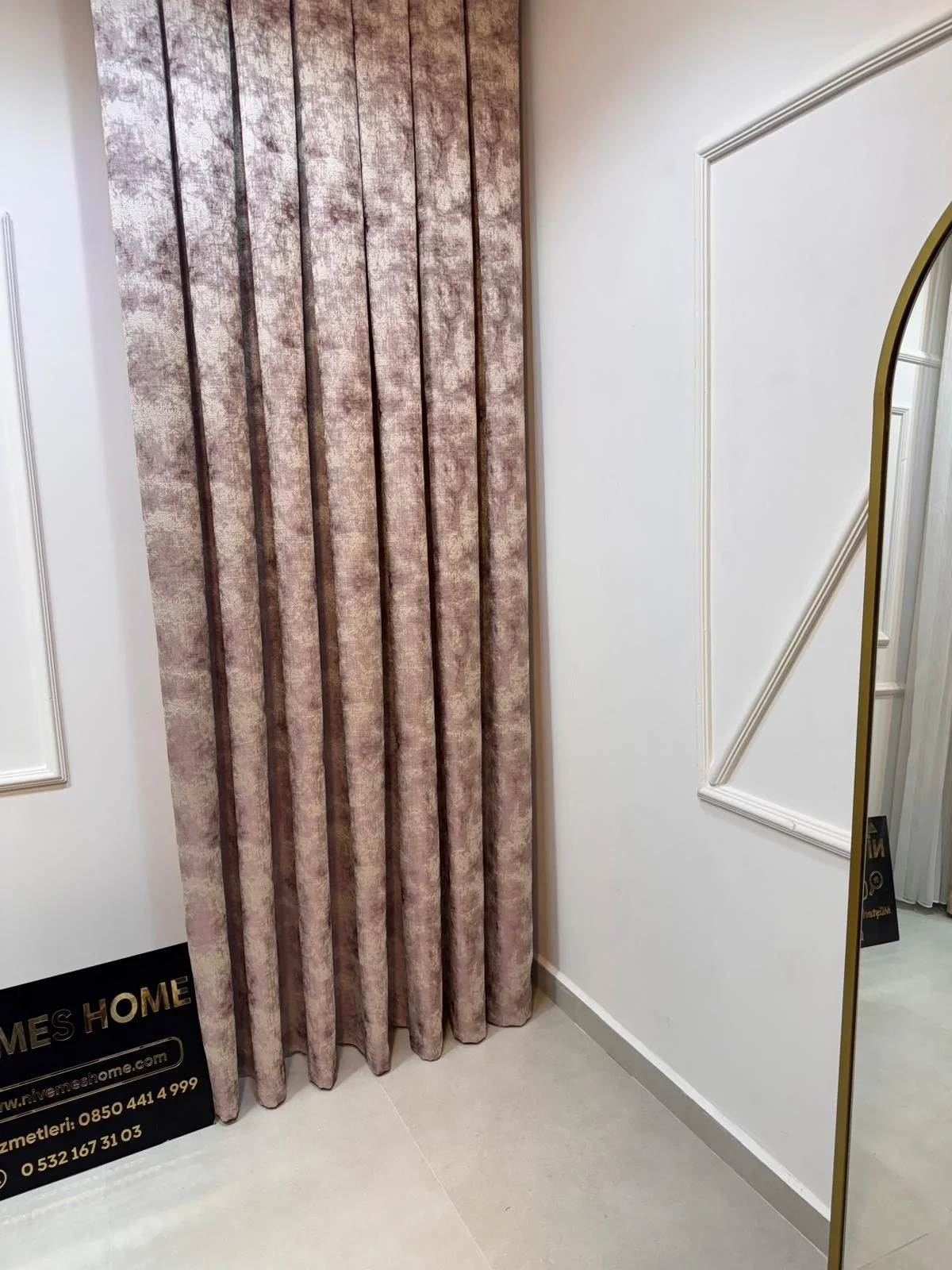 NIVEMESHOME ISTANBUL V-1001 1/3 DENSELY PLEATED CURTAIN FABRIC APM