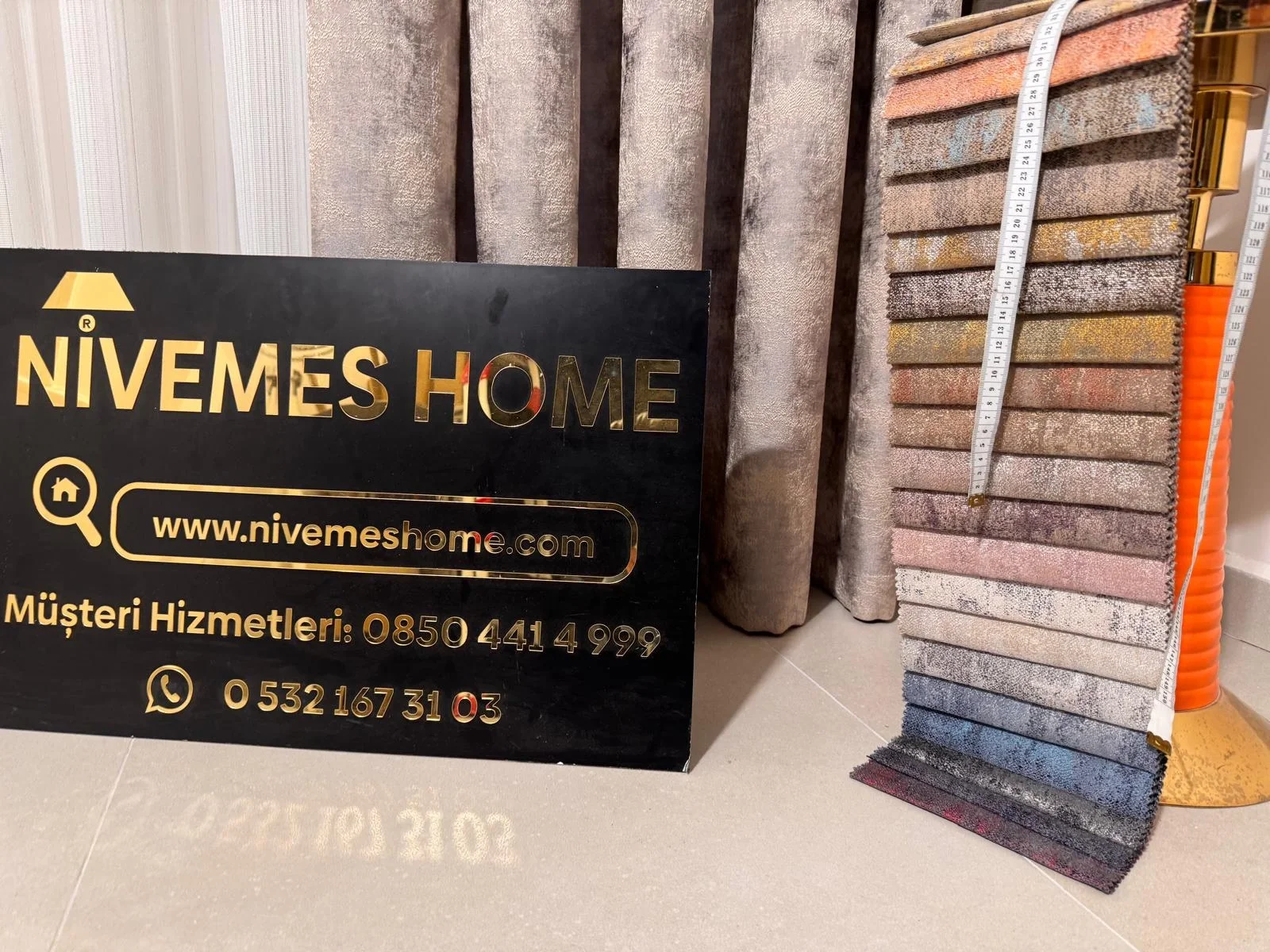 NİVEMESHOME ISTANBUL V-5304 1/3 Sık Kıvrımlı Foto Perde APM
