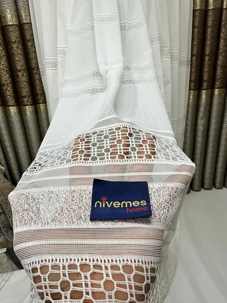 NİVEMESHOME JEWEL 1/3 ТКАНЬ ТЮЛИ ТЮЛИСТОГО УЗОРА APM