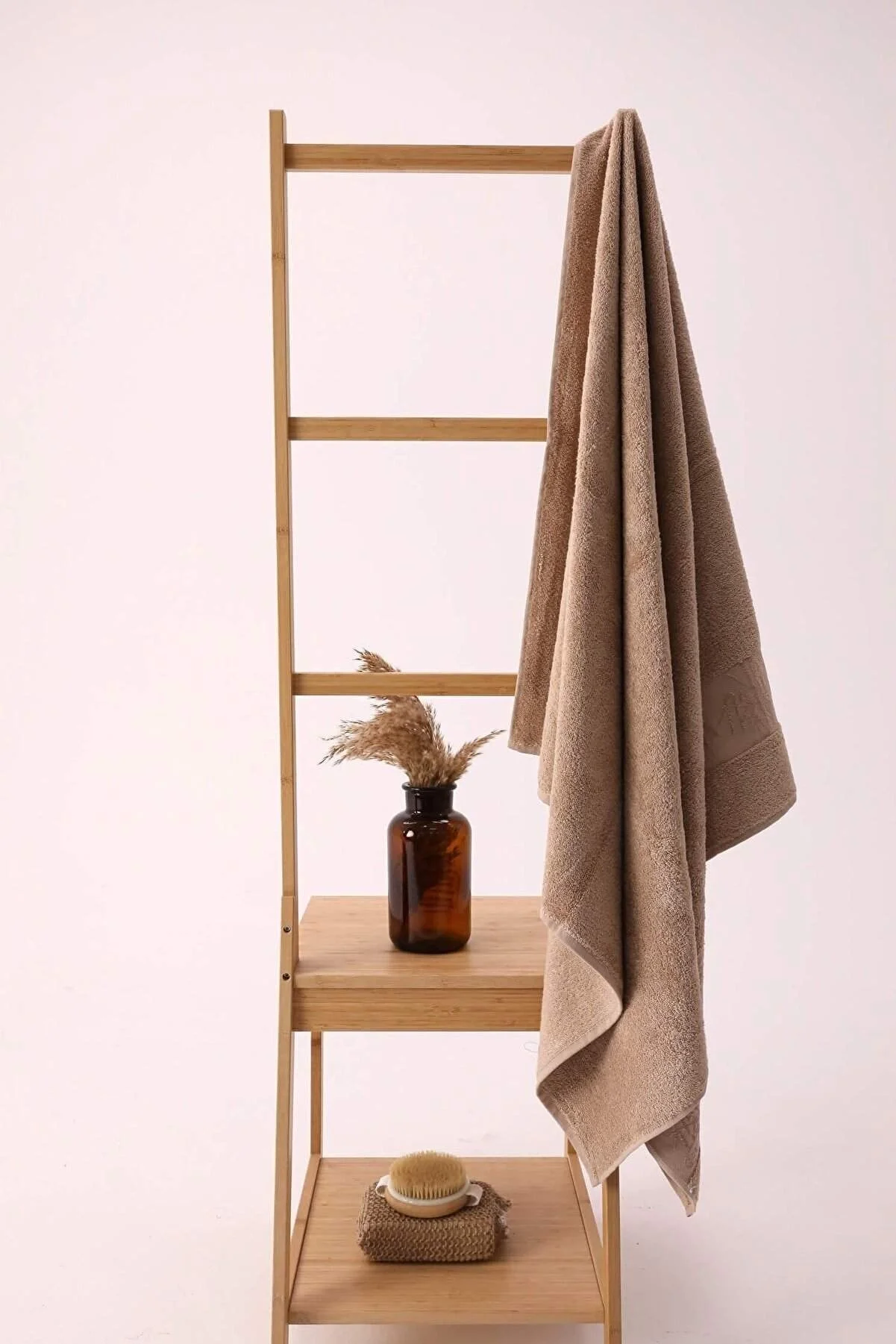 NİVEMESHOME KAHVE BAMBU BANYO HAVLUSU NURPAK