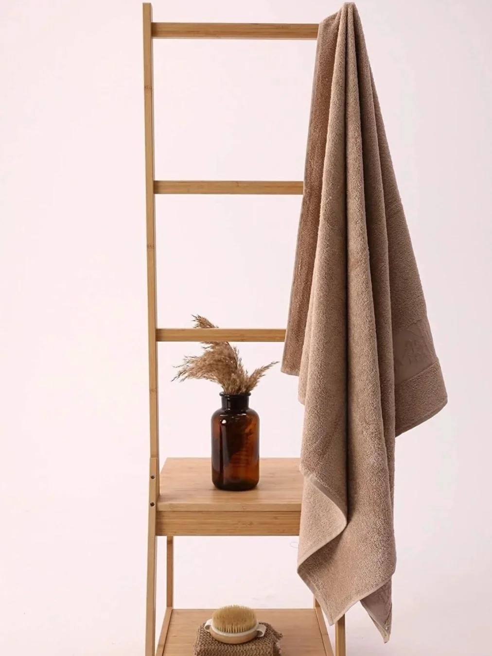 NİVEMESHOME KAHVE BAMBU BANYO HAVLUSU NURPAK