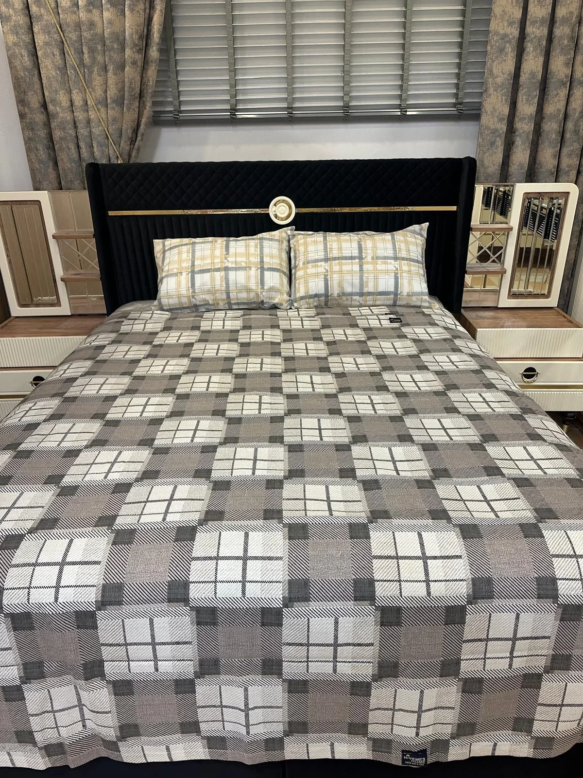 NİVEMESHOME KAFFEEMUSTER 160X230 EINZELBETTÜBERWURF EINZELBETT