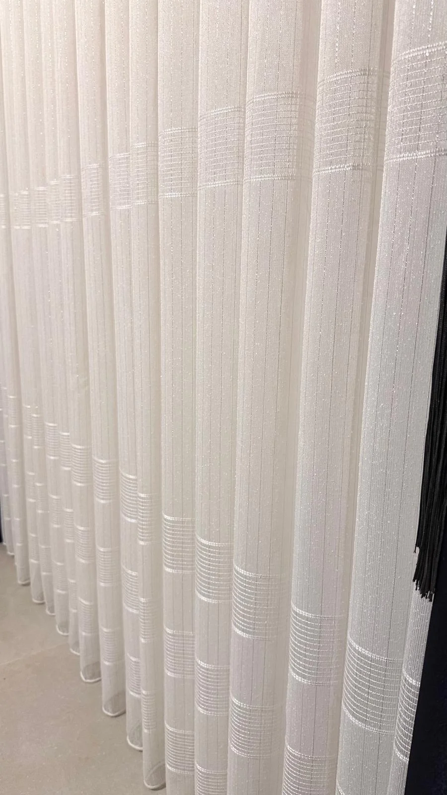 NİVEMESHOME KARAN ARGENTO 1/3 STOFFA A PIEGHE FINE TENDA APM