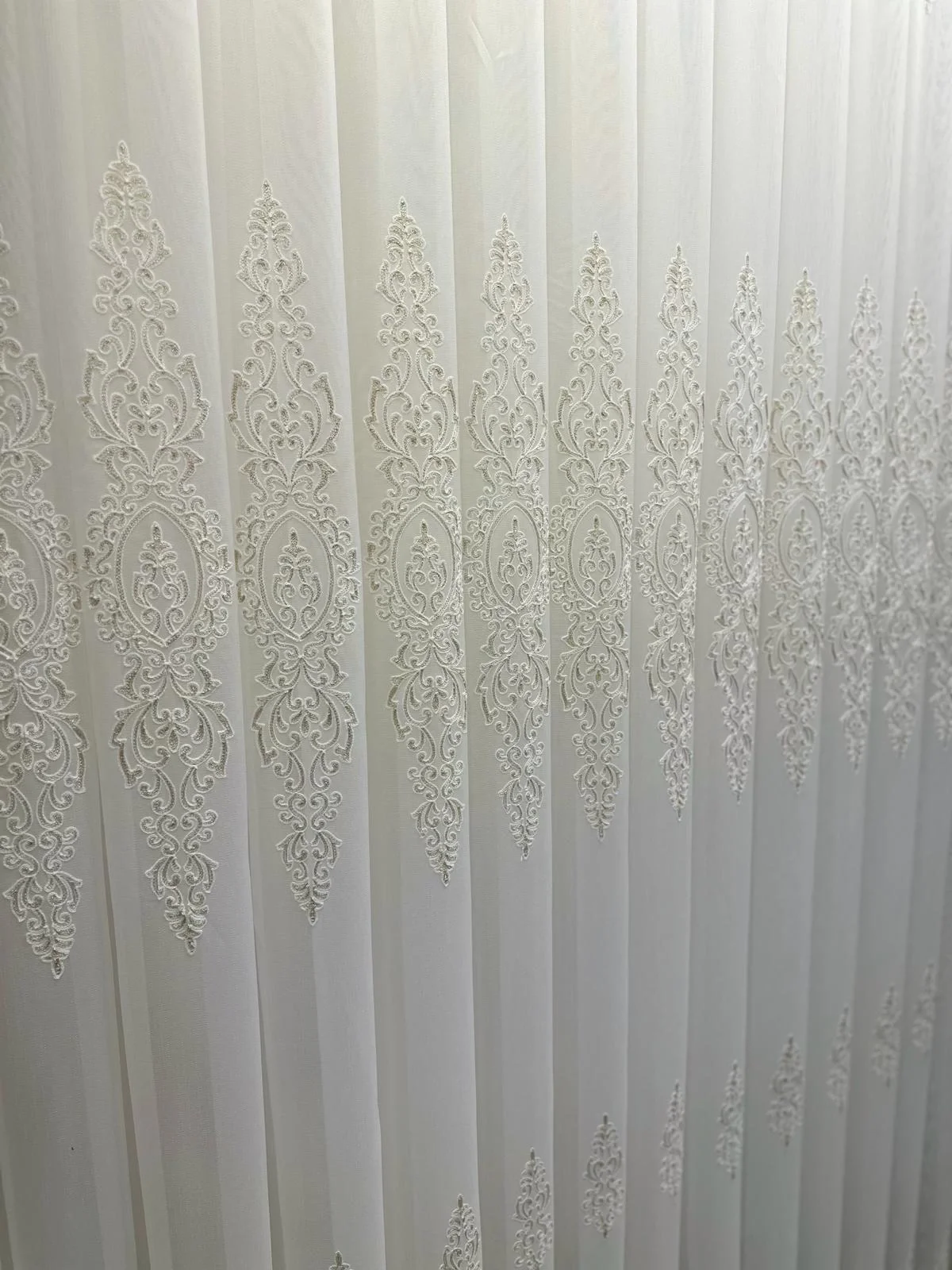 NİVEMESHOME KAREL GOLD DETAYLI 4529 1/3 SIK PİLELİ TÜL PERDE APM