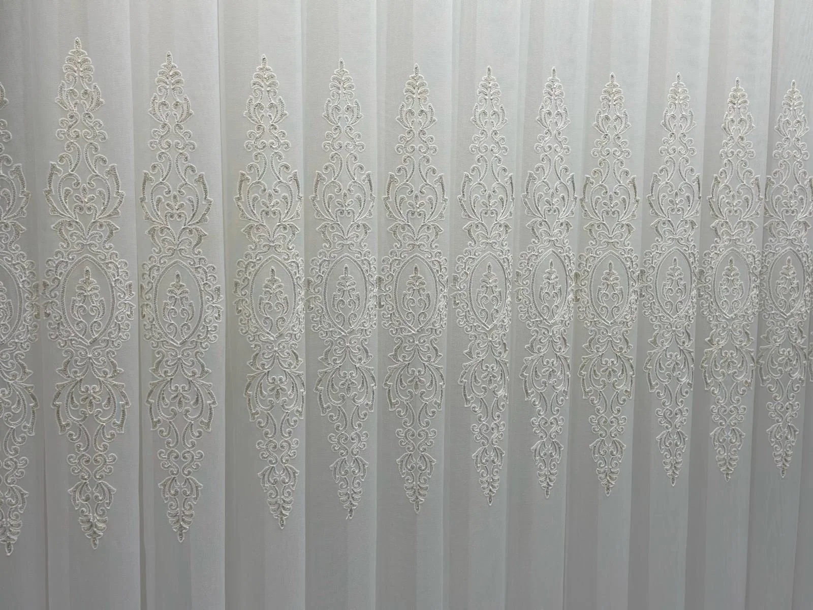 NİVEMESHOME KAREL GOLD DETAYLI 4529 1/3 SIK PİLELİ TÜL PERDE APM