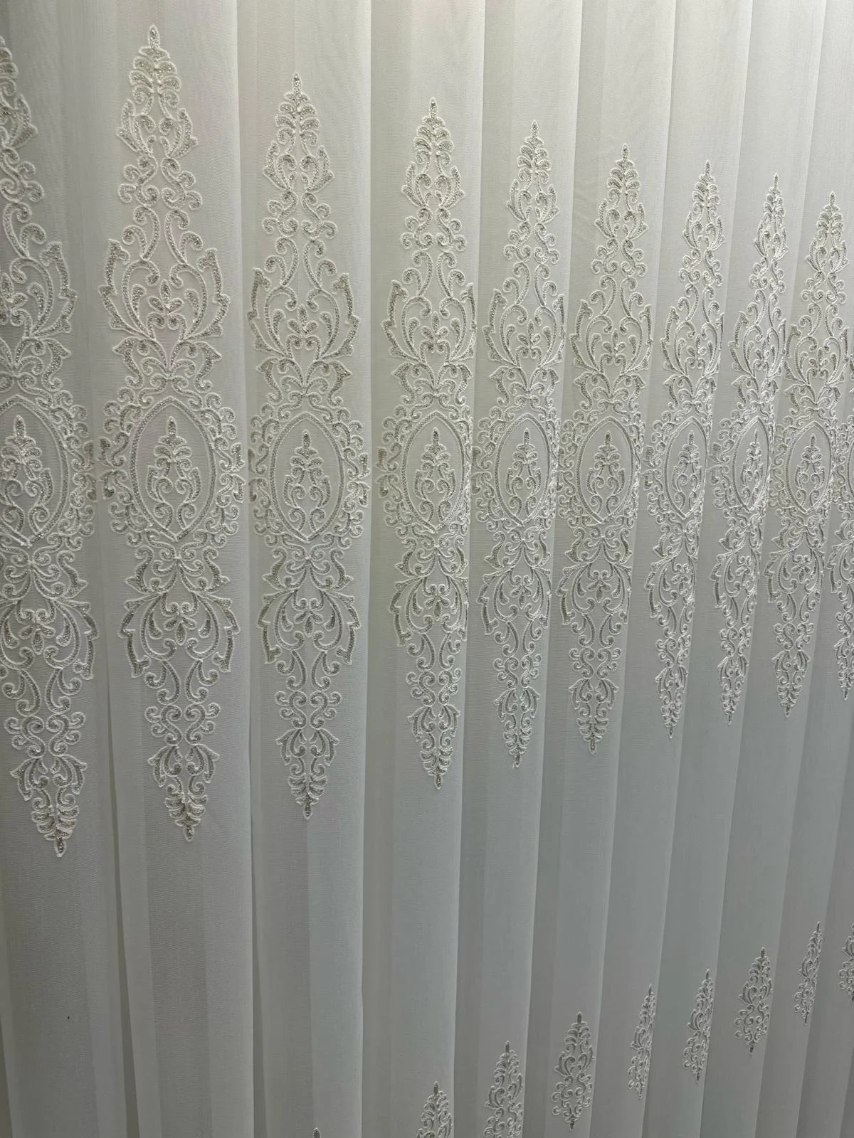 NİVEMESHOME KAREL GOLD DETAYLI 4529 1/3 SIK PİLELİ TÜL PERDE APM
