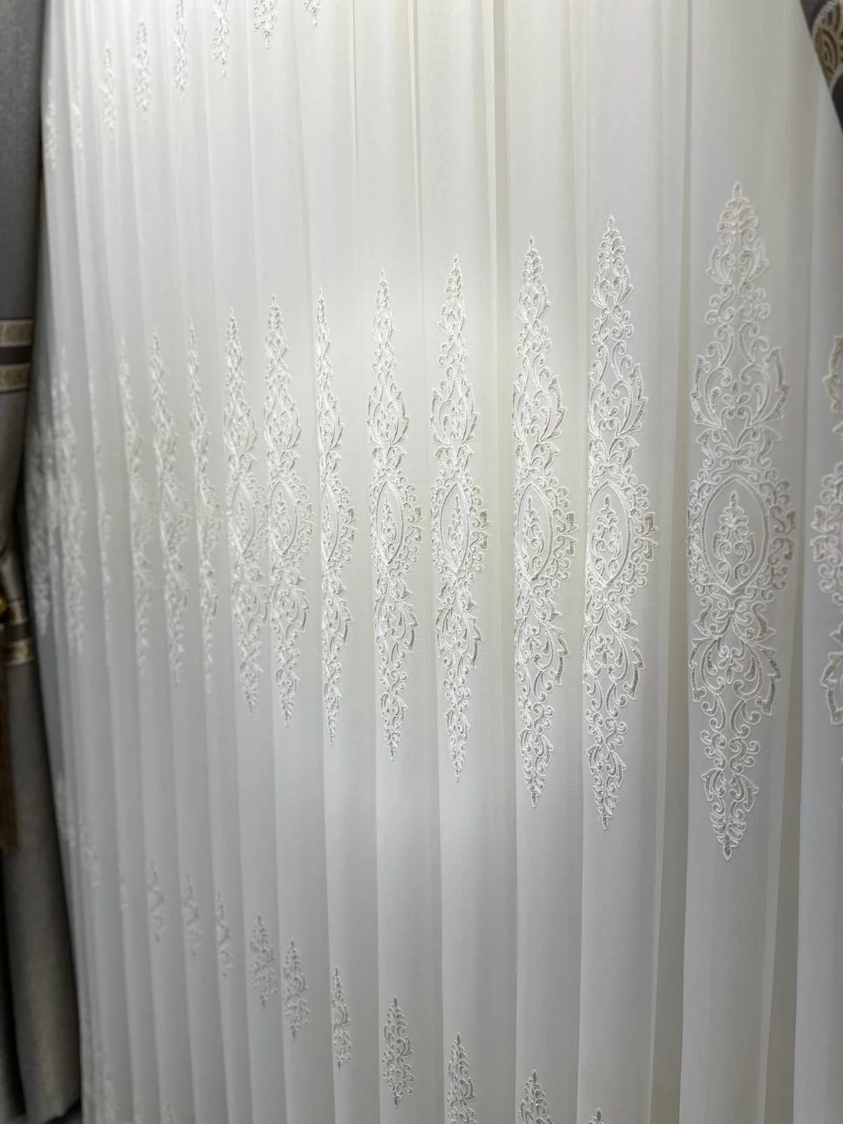 NİVEMESHOME KAREL GOLD DETAYLI 4529 1/3 SIK PİLELİ TÜL PERDE APM