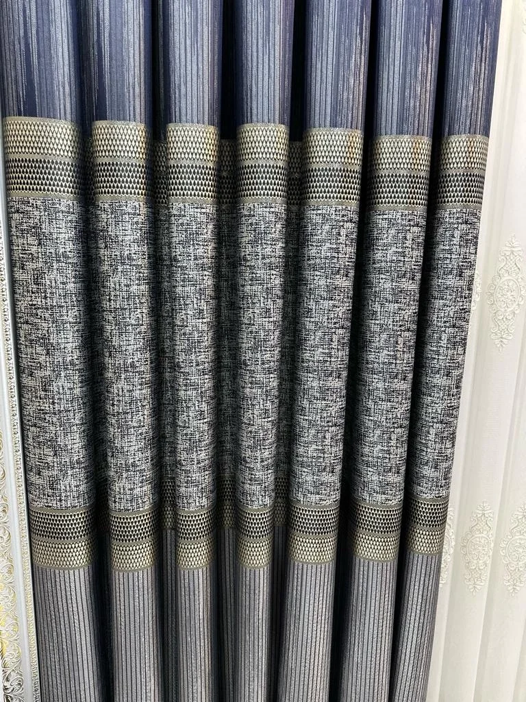 NİVEMESHOME KEHRİBAR FT614162 GÜMÜŞ 1/3 SIK PİLELİ FON PERDE APM