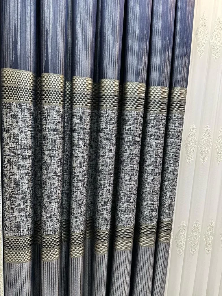 NİVEMESHOME KEHRİBAR FT614162 GÜMÜŞ 1/3 SIK PİLELİ FON PERDE APM
