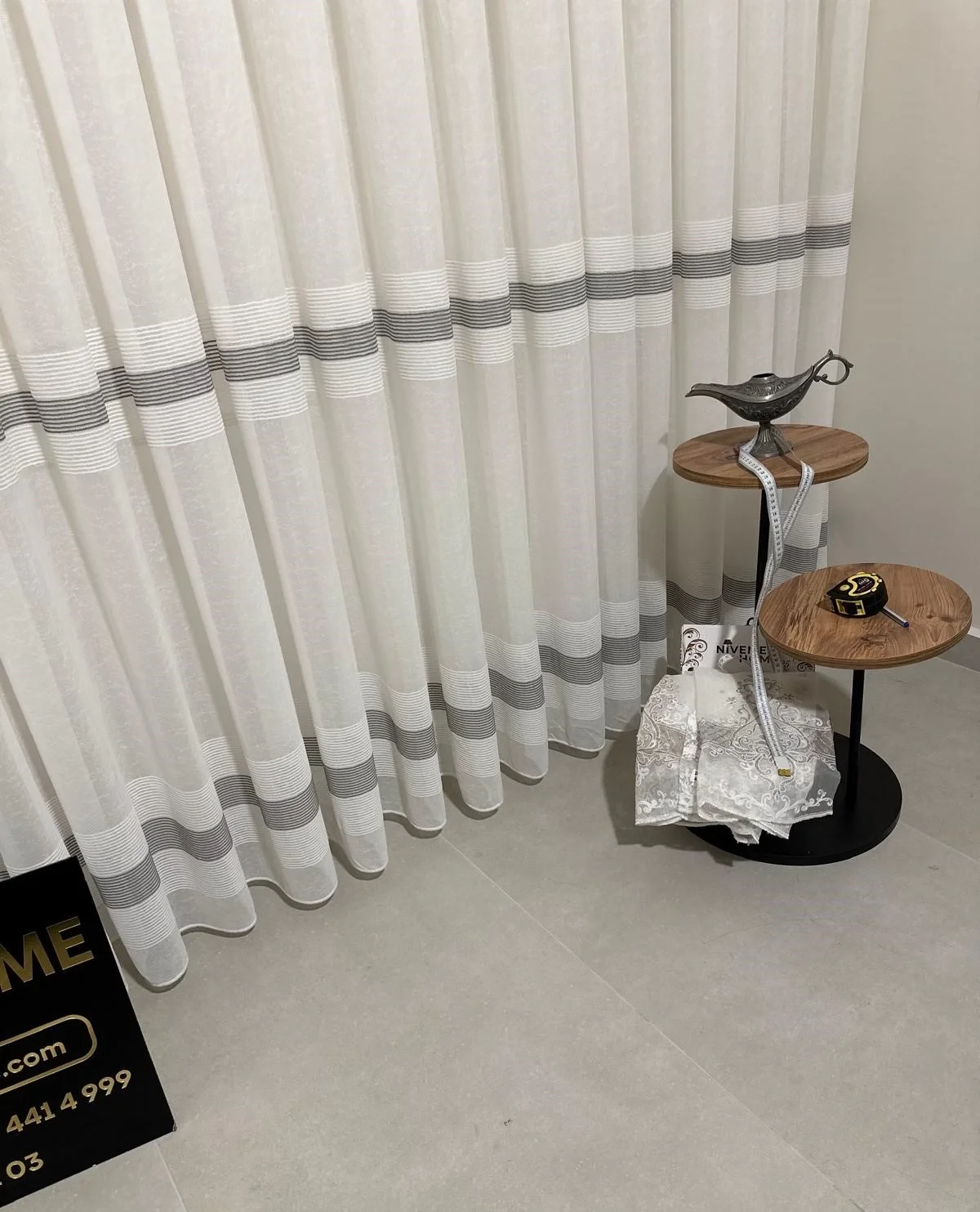 NIVEMESHOME ЛЁНО МАЯК W011905.804 1/2,5 ПЛОТНО ПЛЕТЕНЫЕ ТЮЛЕВЫЕ ЗАНАВЕСИ APM