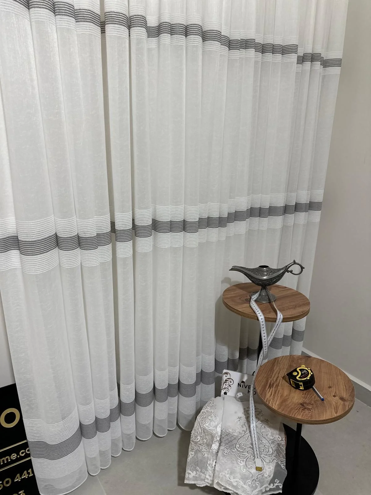 NIVEMESHOME ЛЁНО МАЯК W011905.804 1/2,5 ПЛОТНО ПЛЕТЕНЫЕ ТЮЛЕВЫЕ ЗАНАВЕСИ APM