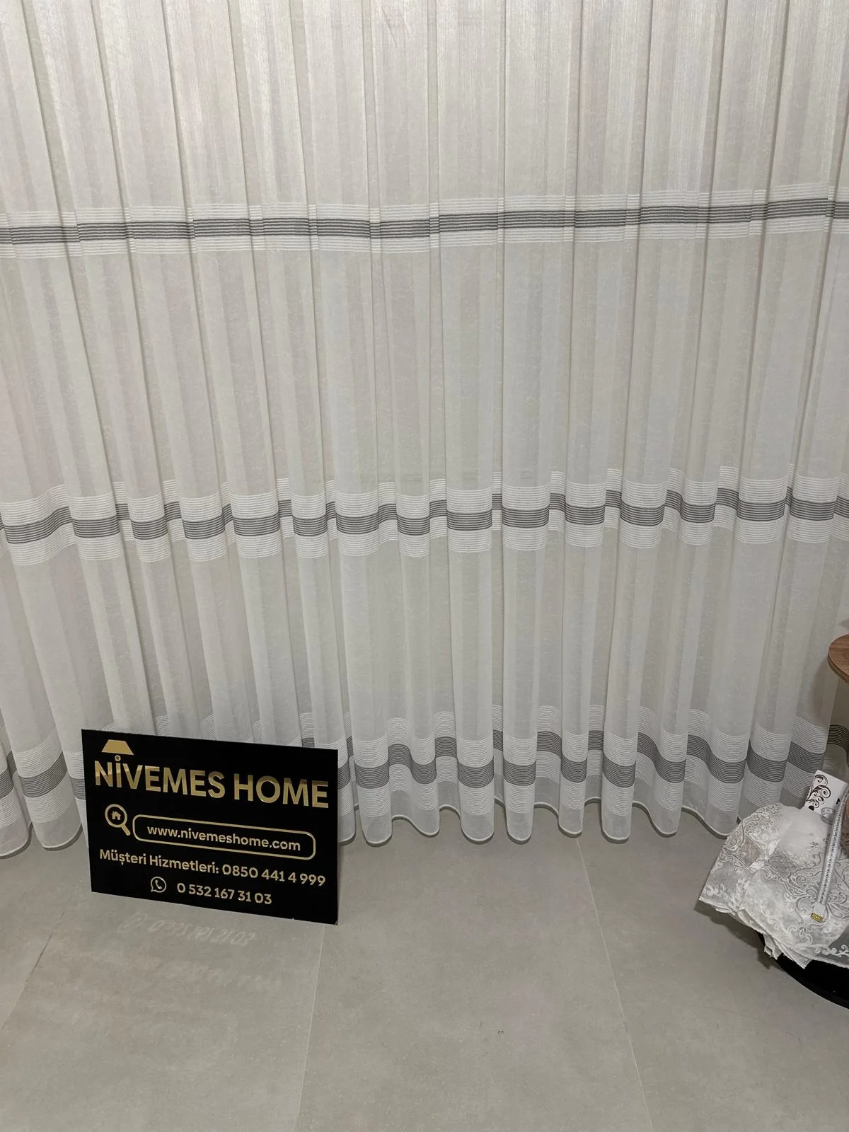 NIVEMESHOME ЛЁНО МАЯК W011905.804 1/2,5 ПЛОТНО ПЛЕТЕНЫЕ ТЮЛЕВЫЕ ЗАНАВЕСИ APM