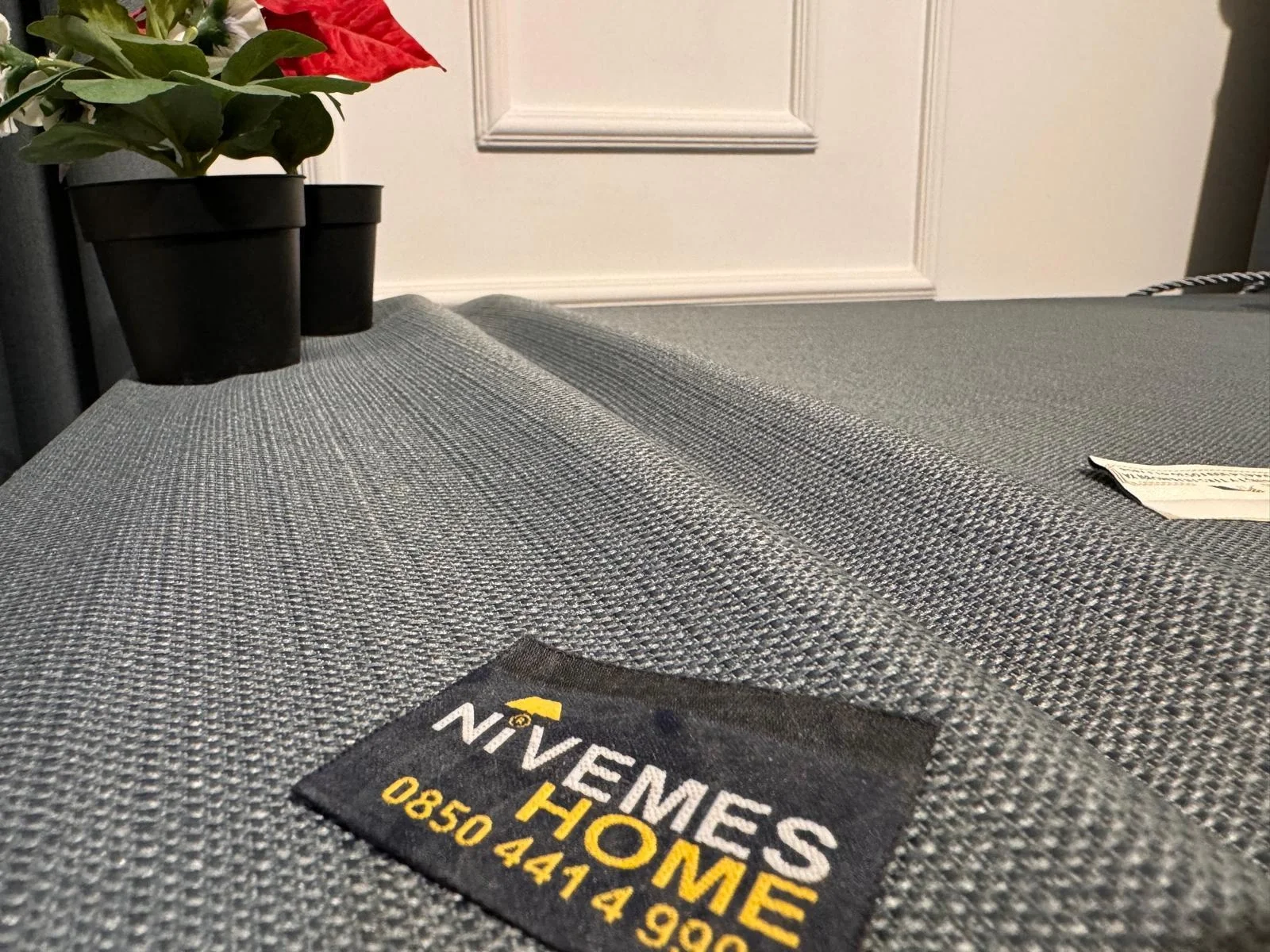NİVEMESHOME LINEN TREND TABLECLOTH GRAY APM
