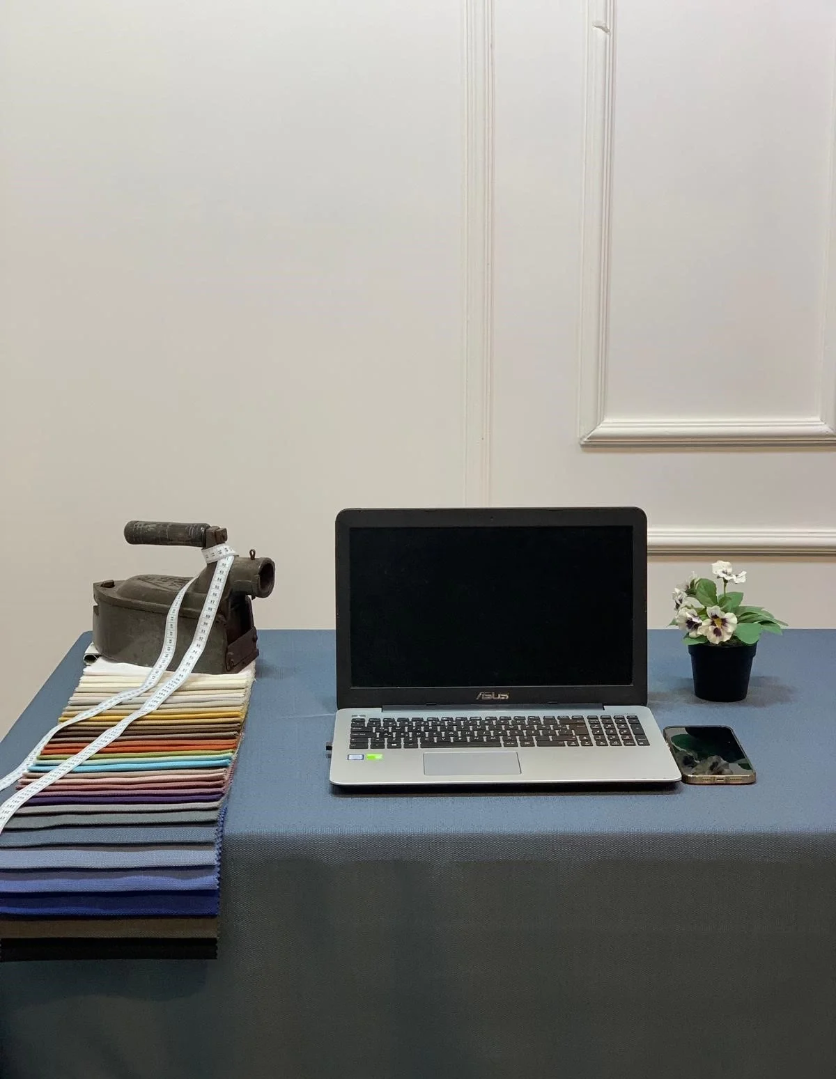NİVEMESHOME LINEN TREND TABLECLOTH INDIGO APM