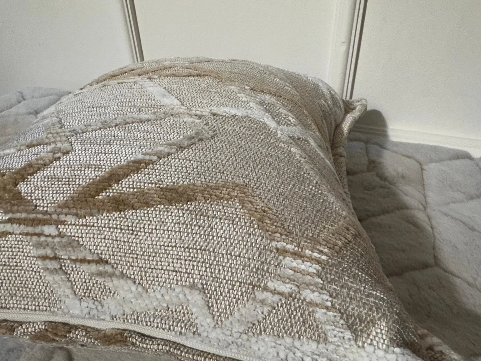NIVEMESHOME CUSHION COVER 45X45 MATEO 63-01 CREAM-COFFEE