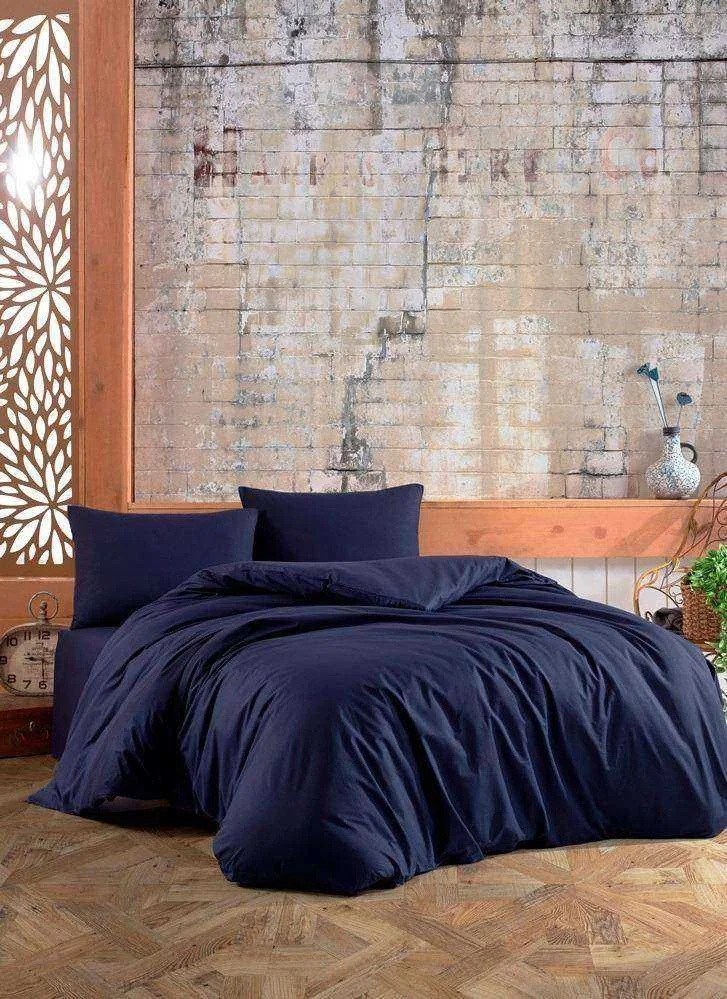 NİVEMESHOME BLUE 100% COTTON DOUBLE BEDDING SET