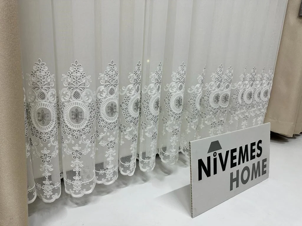 NİVEMESHOME LİBRA 1/3 SIK PİLELİ TÜL PERDE APM